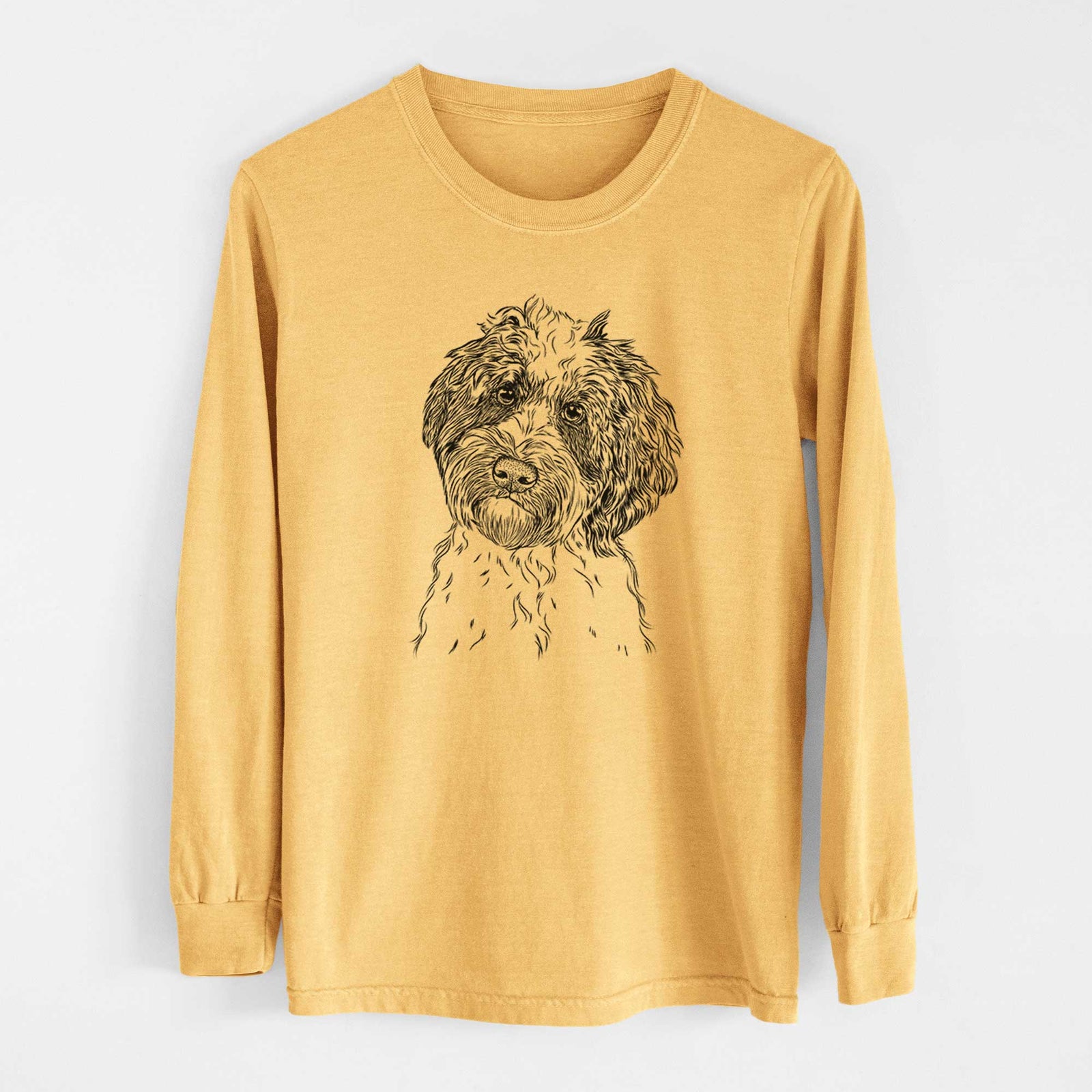 Bare Rooney the Aussiedoodle - Heavyweight 100% Cotton Long Sleeve