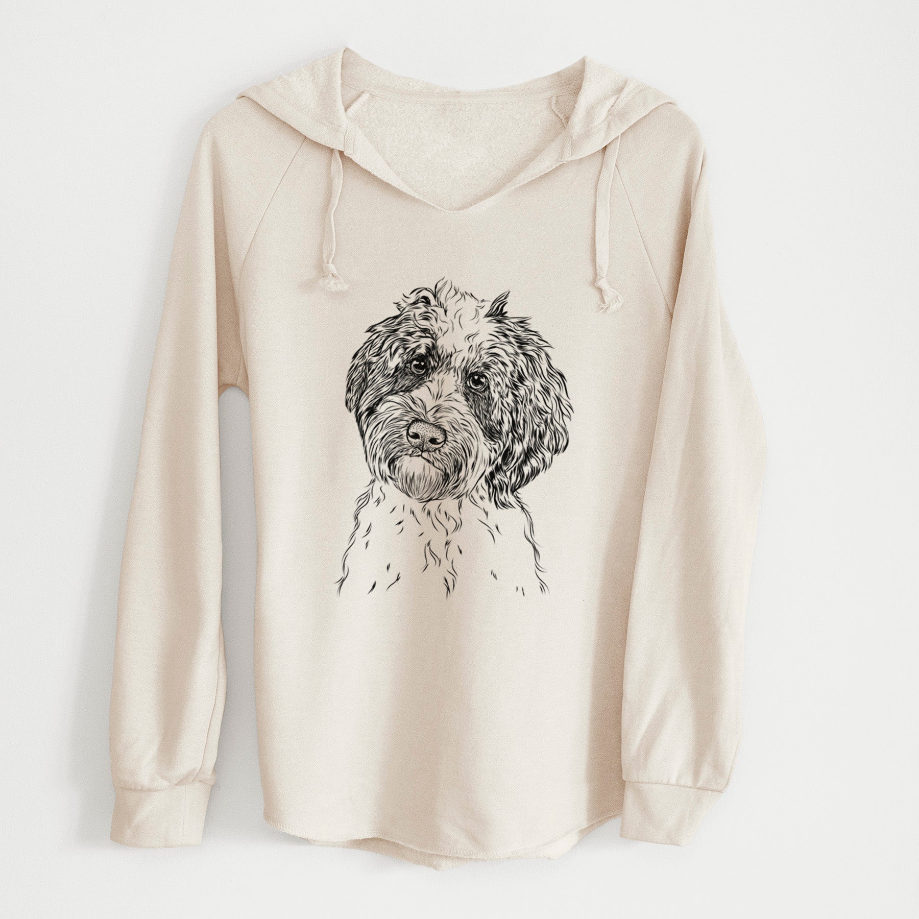 Bare Rooney the Aussiedoodle - Cali Wave Hooded Sweatshirt