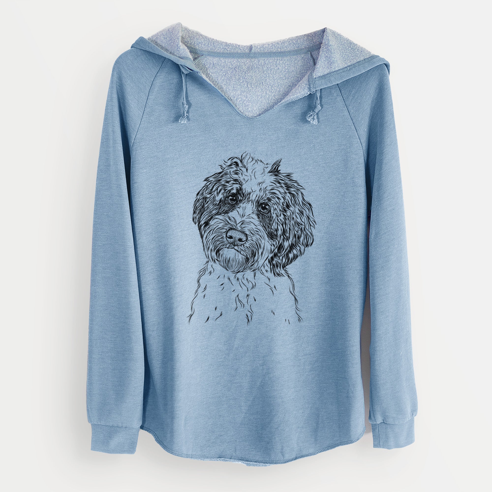 Bare Rooney the Aussiedoodle - Cali Wave Hooded Sweatshirt