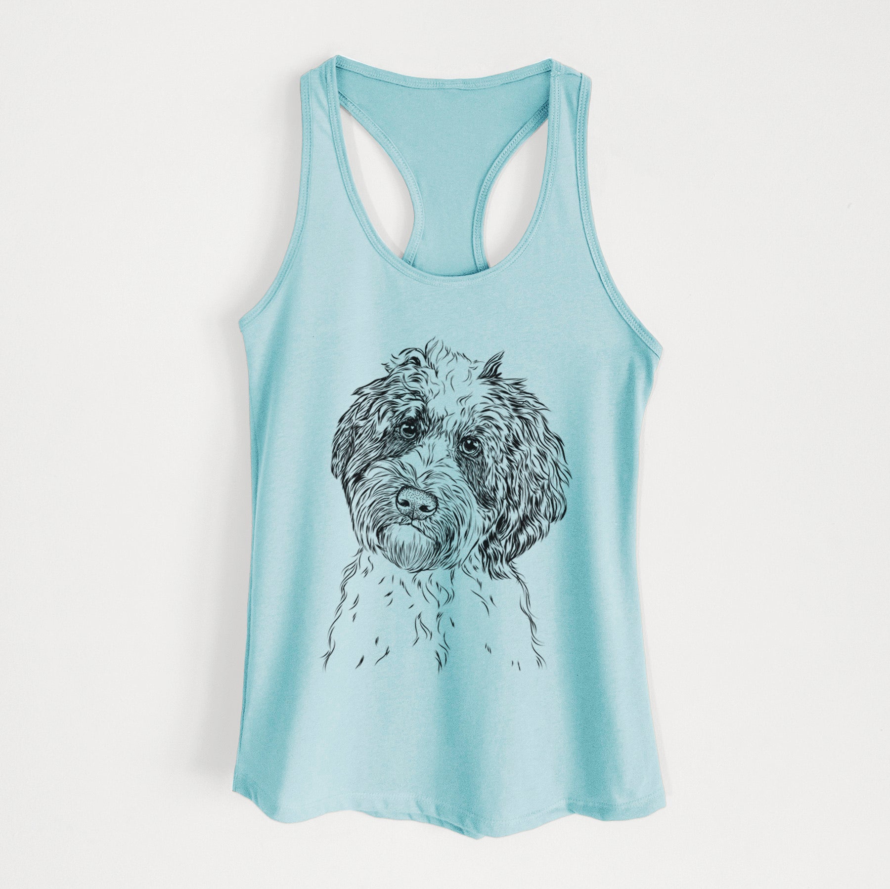 Rooney the Aussiedoodle - Women's Racerback Tanktop