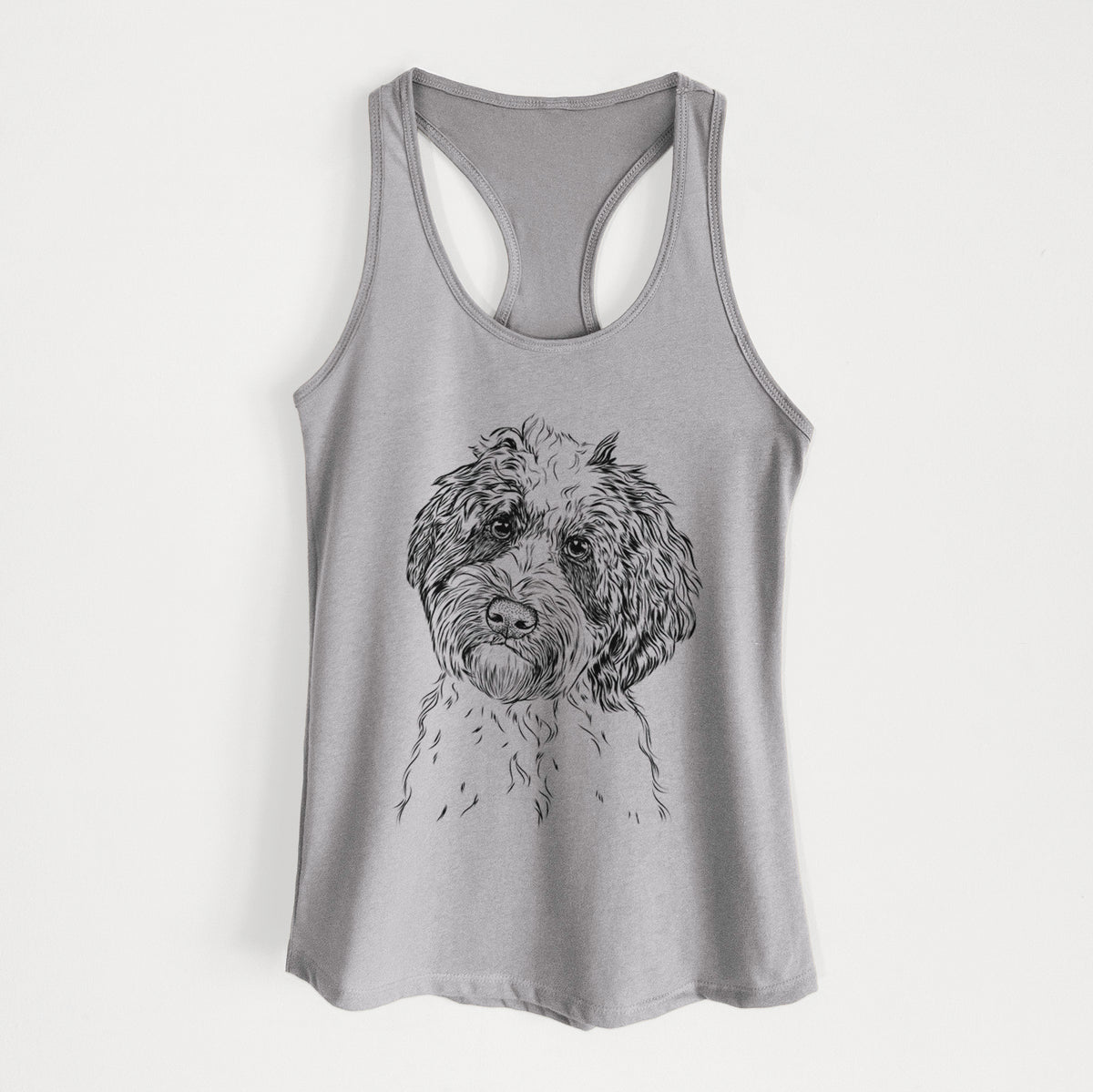 Rooney the Aussiedoodle - Women&#39;s Racerback Tanktop