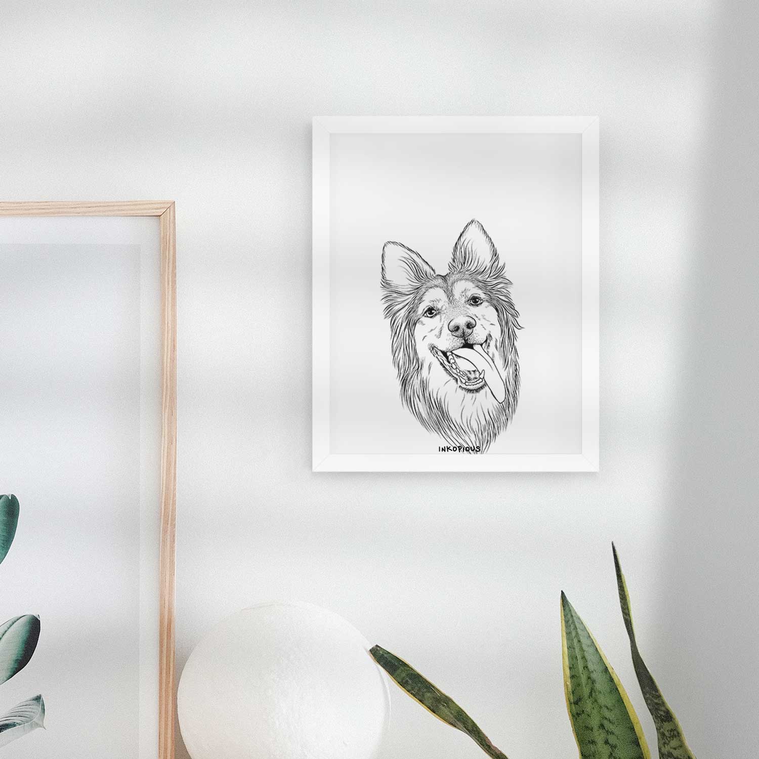 Rosalie the German Shepherd Mix Art Print