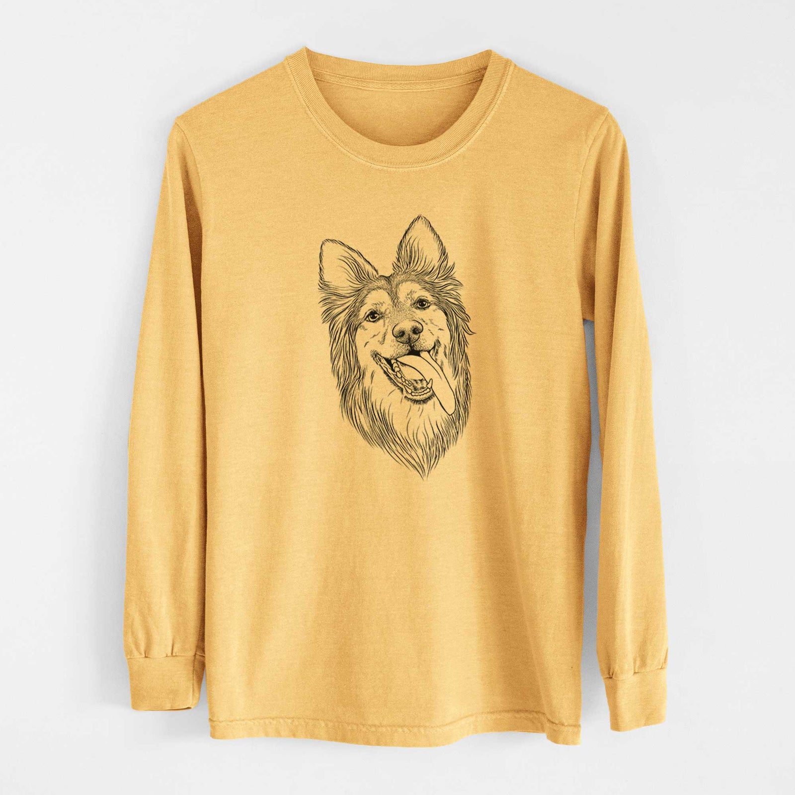 Bare Rosalie the German Shepherd Mix - Heavyweight 100% Cotton Long Sleeve