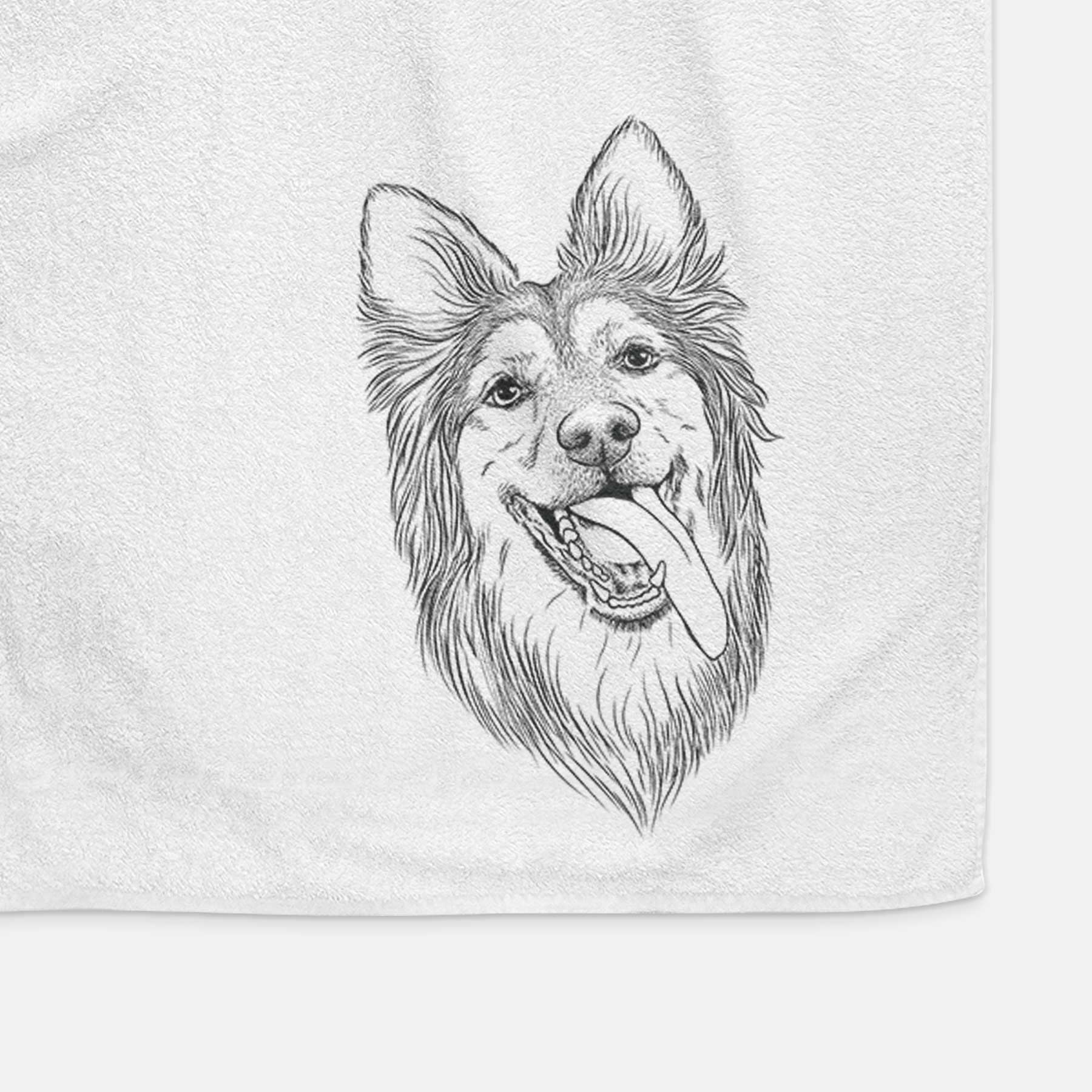 Rosalie the German Shepherd Mix Decorative Hand Towel