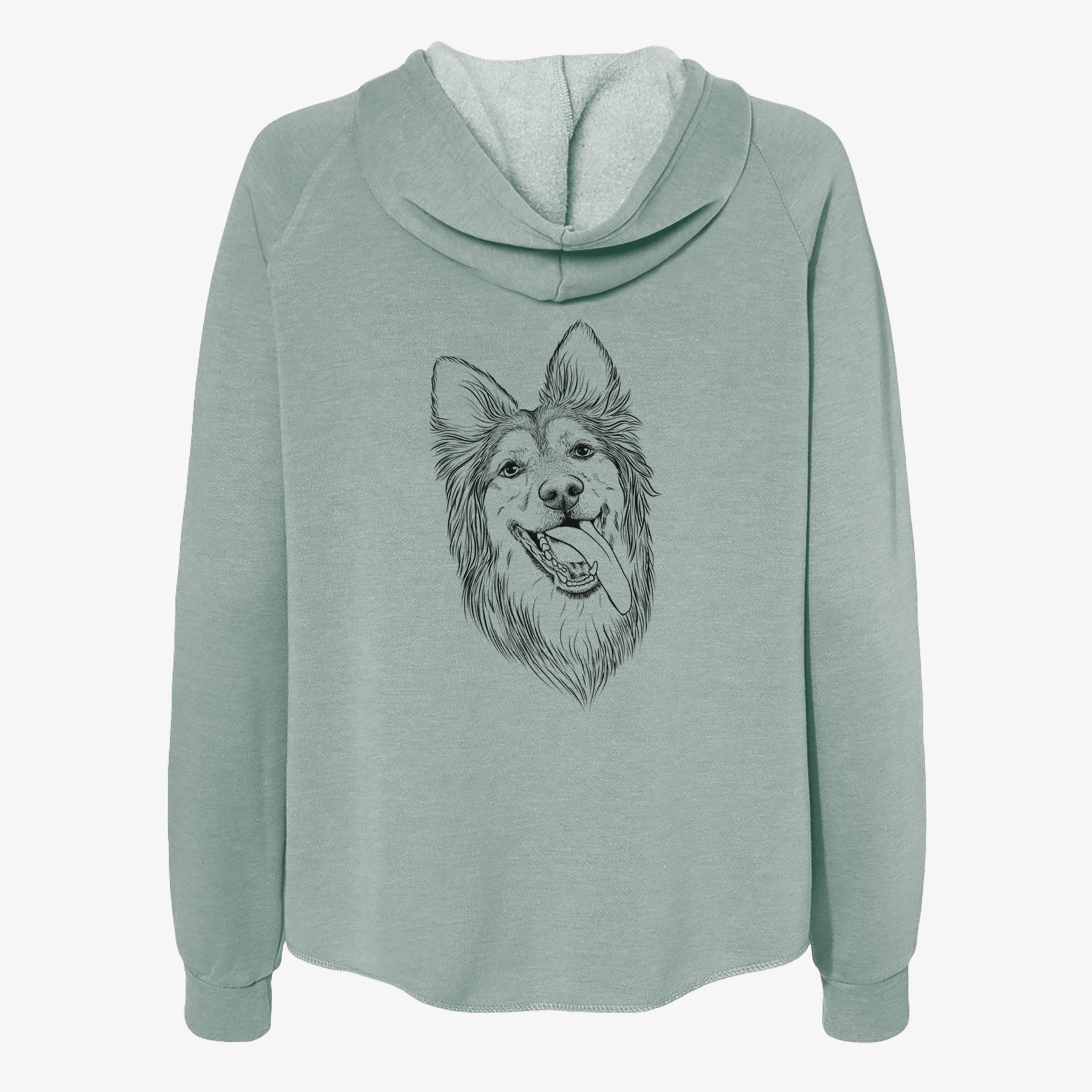 Rosalie the German Shepherd Mix - Women's Cali Wave Zip-Up Sweatshirt