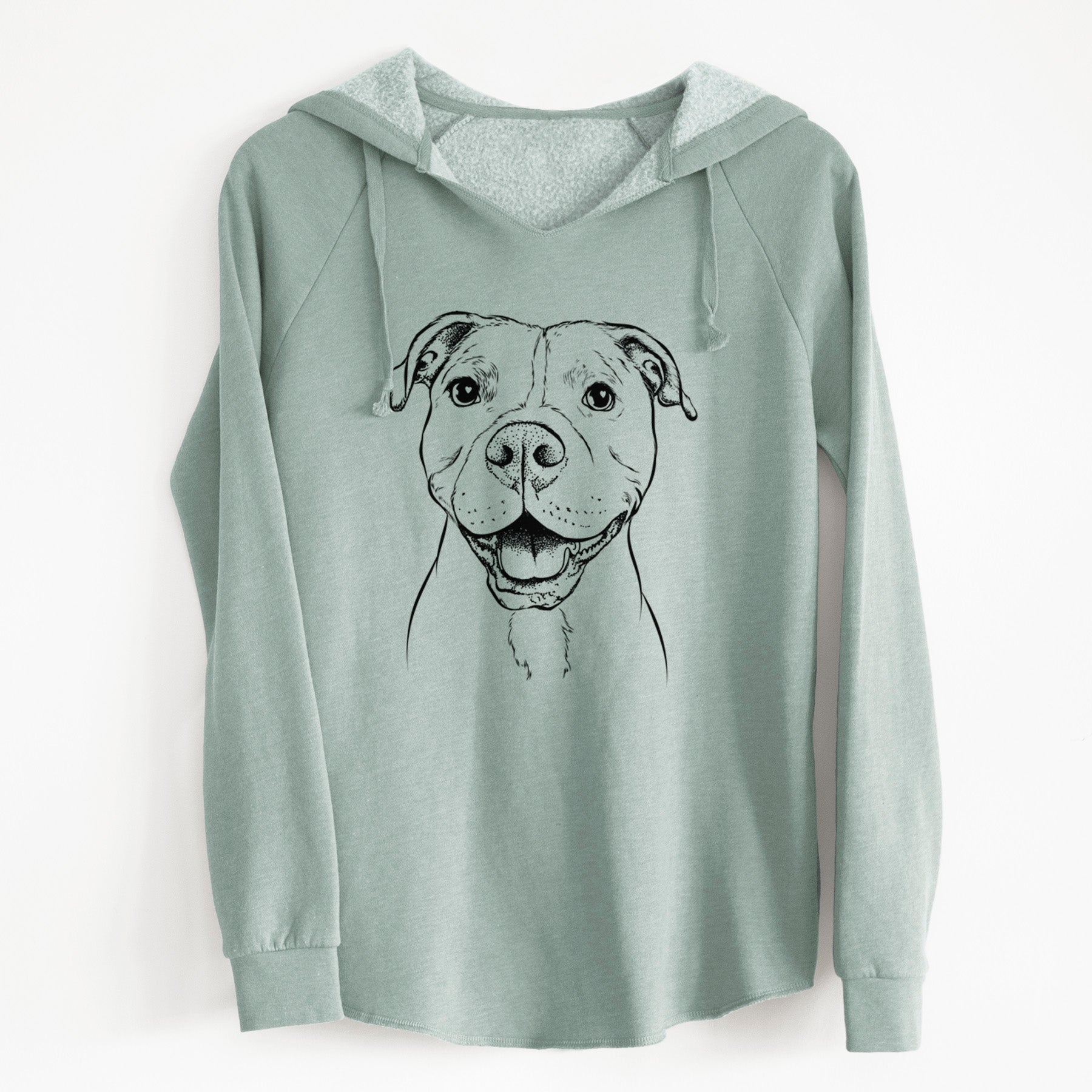 Bare Roscoe the Pitbull - Cali Wave Hooded Sweatshirt