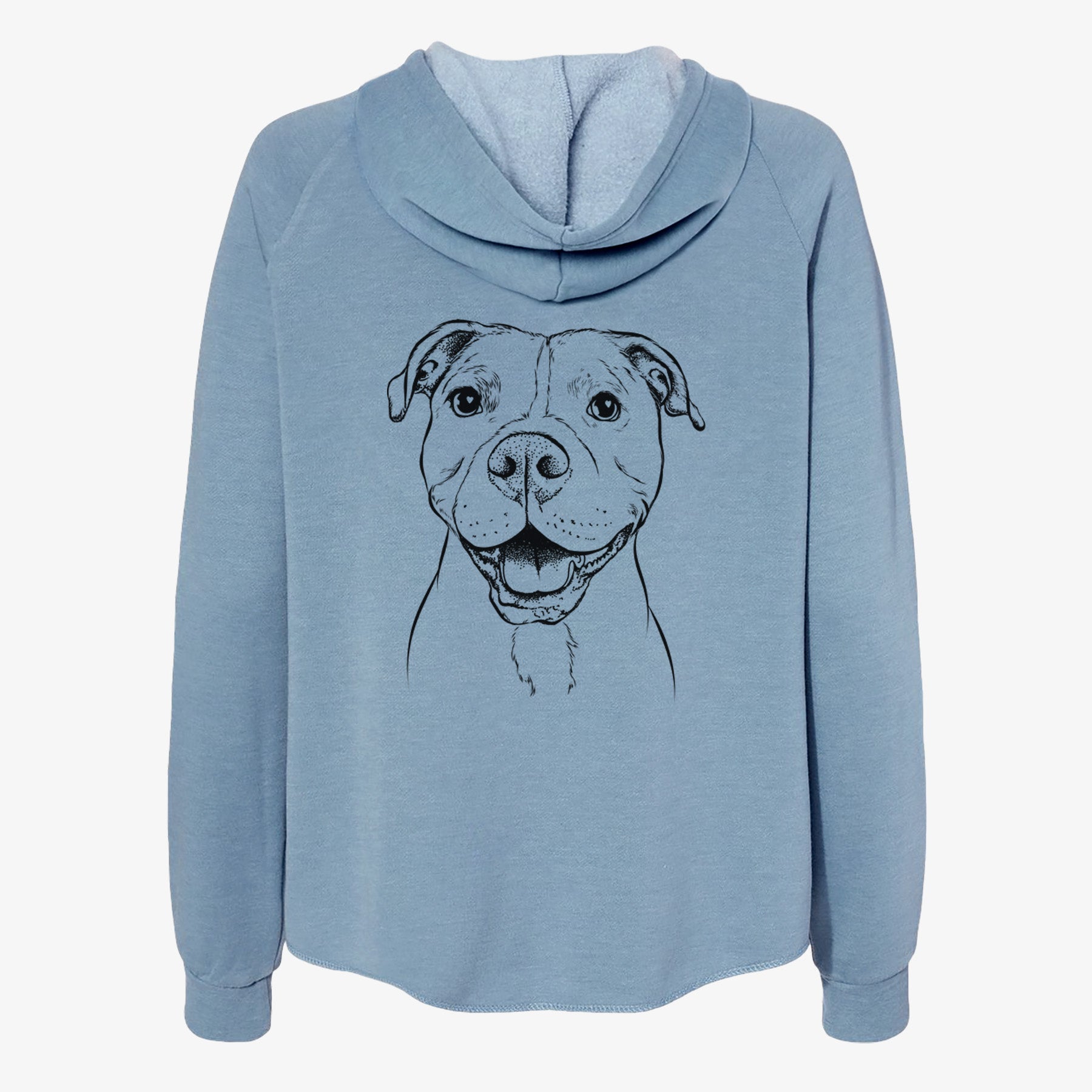 Roscoe the Pitbull - Women's Cali Wave Zip-Up Sweatshirt