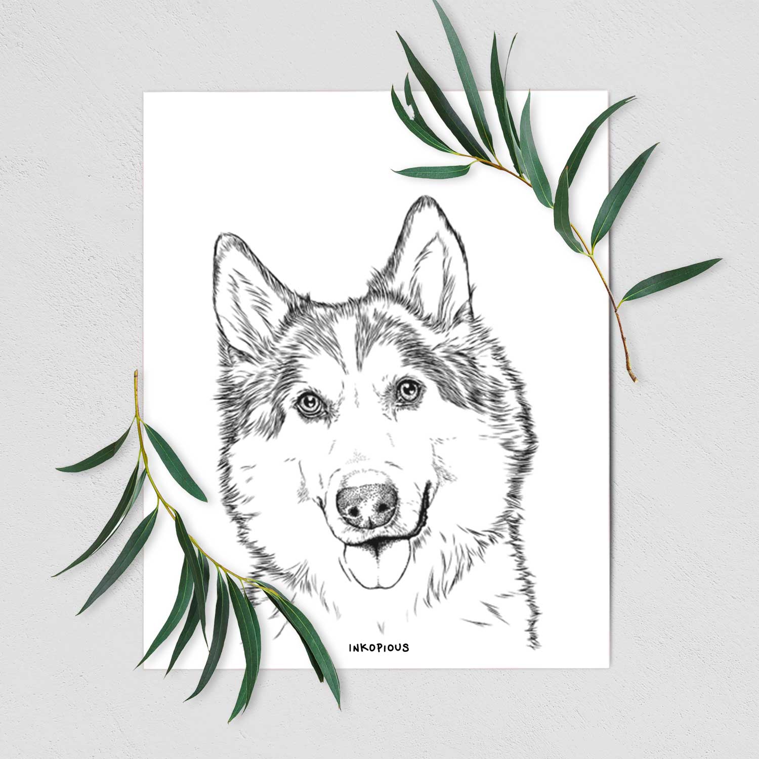 Roshi the Mixed Breed Art Print