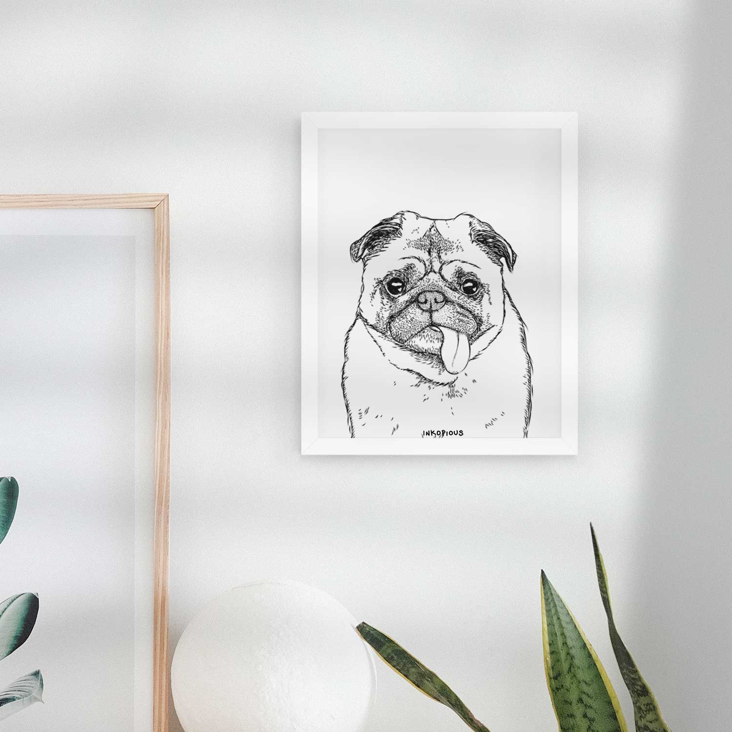 Rosie the Pug Art Print