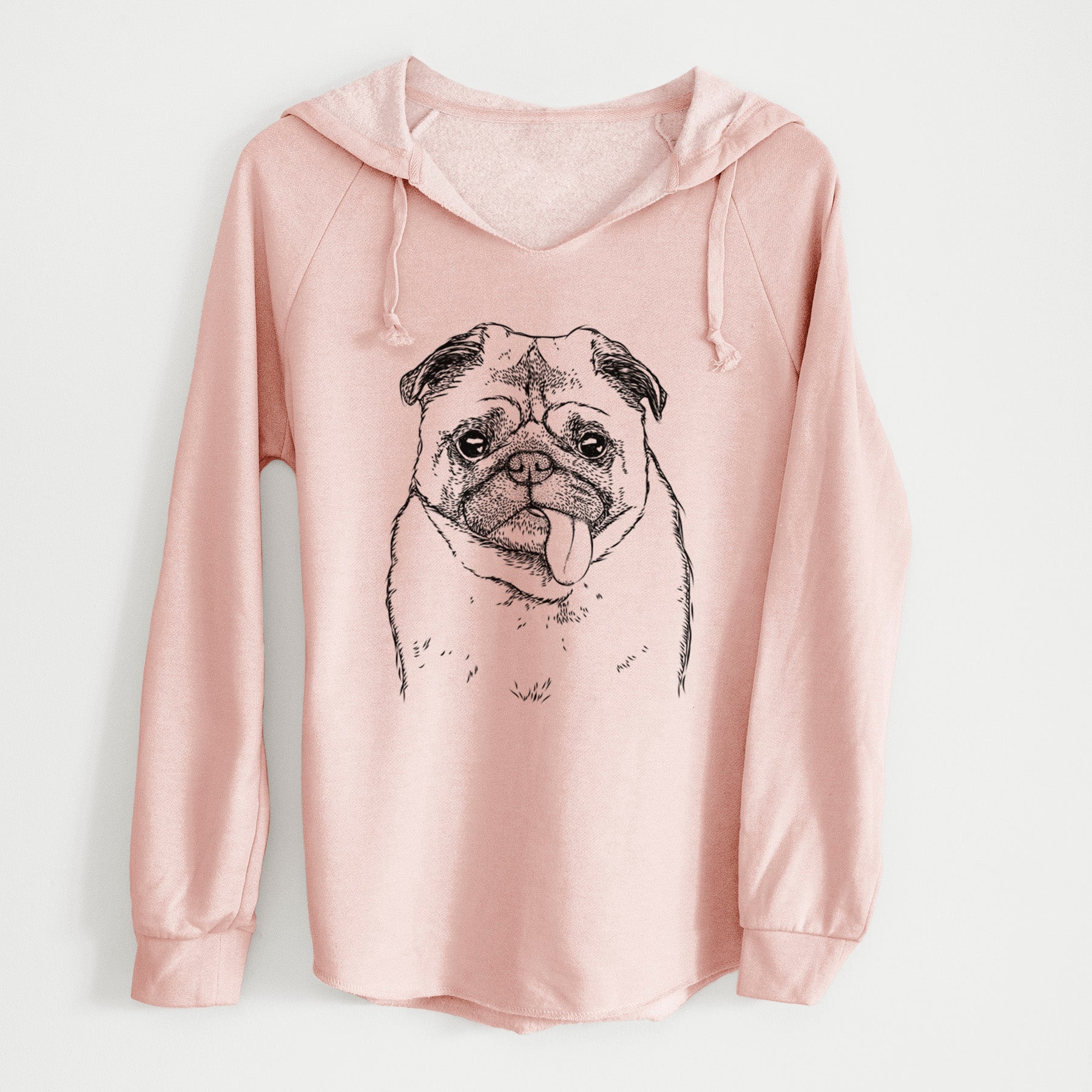 Bare Rosie the Pug - Cali Wave Hooded Sweatshirt