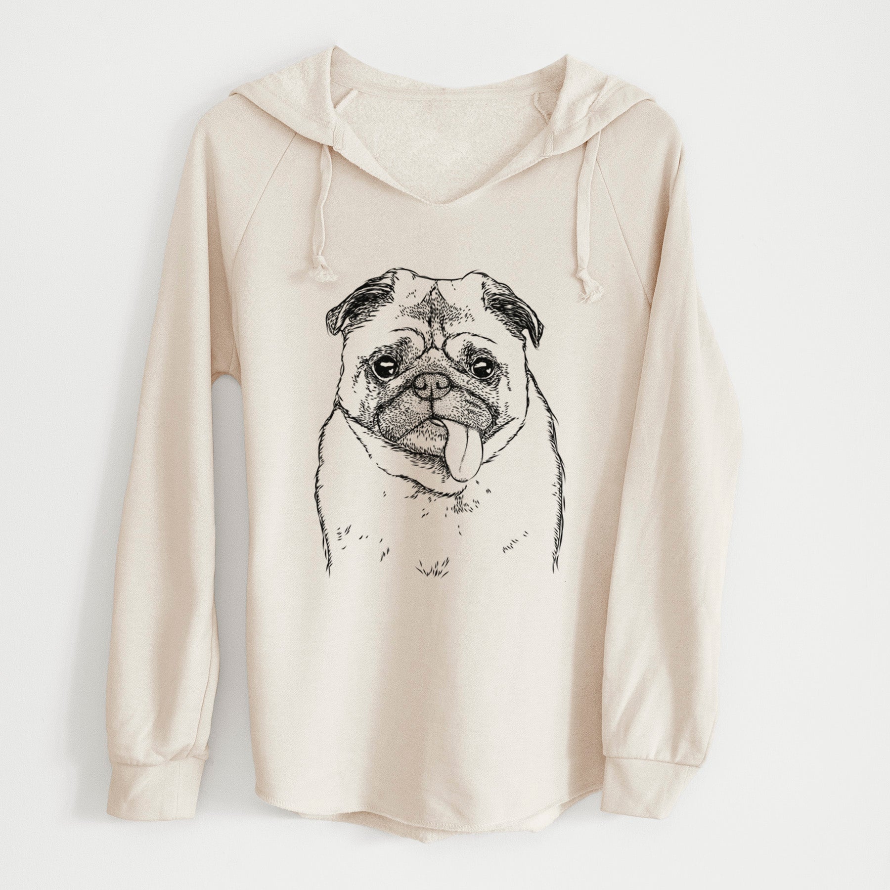 Bare Rosie the Pug - Cali Wave Hooded Sweatshirt