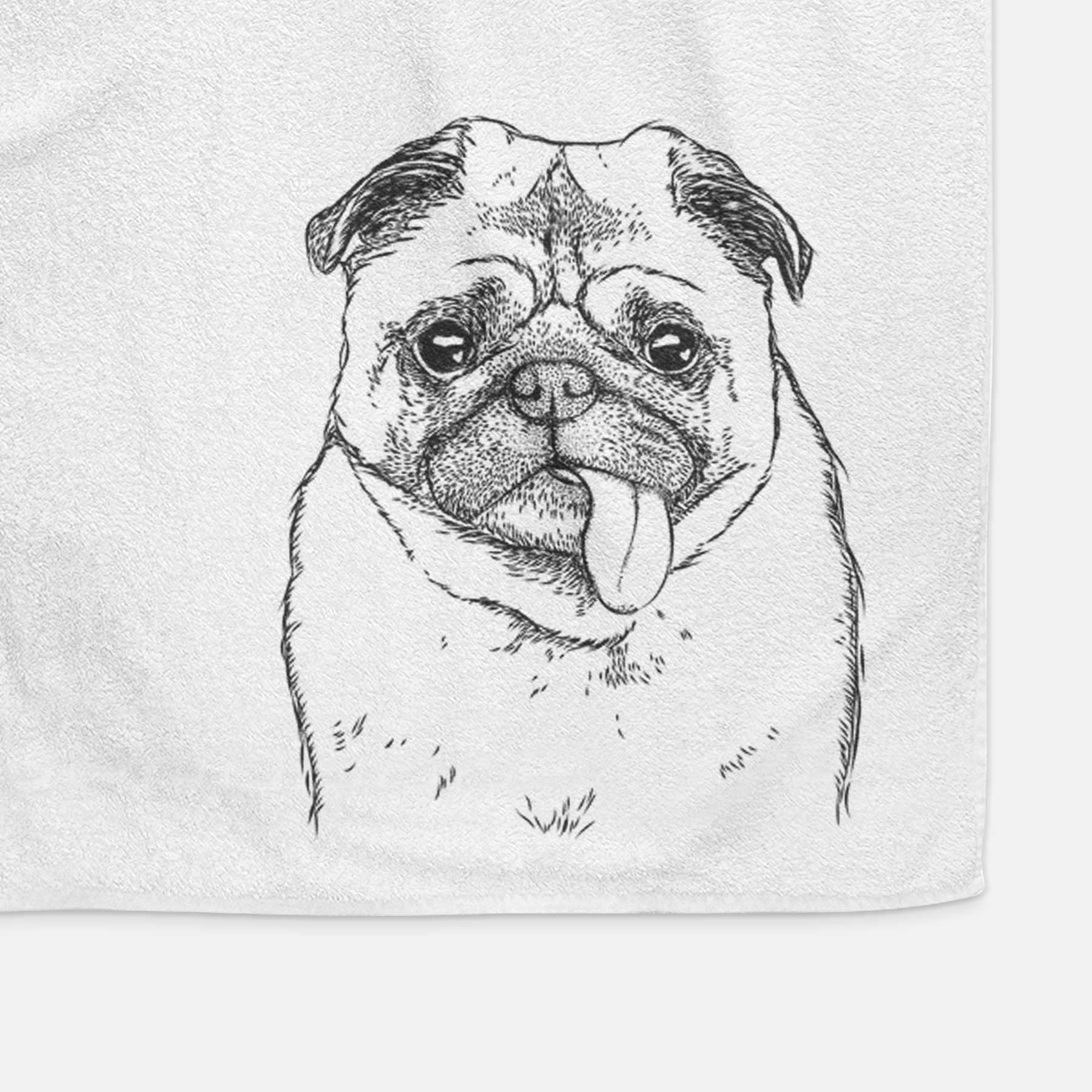 Rosie the Pug Decorative Hand Towel