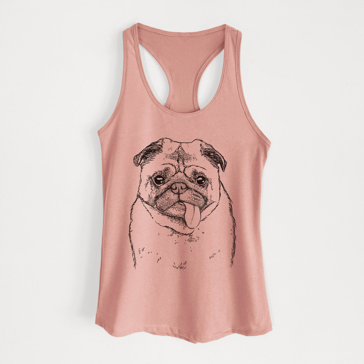 Rosie the Pug - Women's Racerback Tanktop