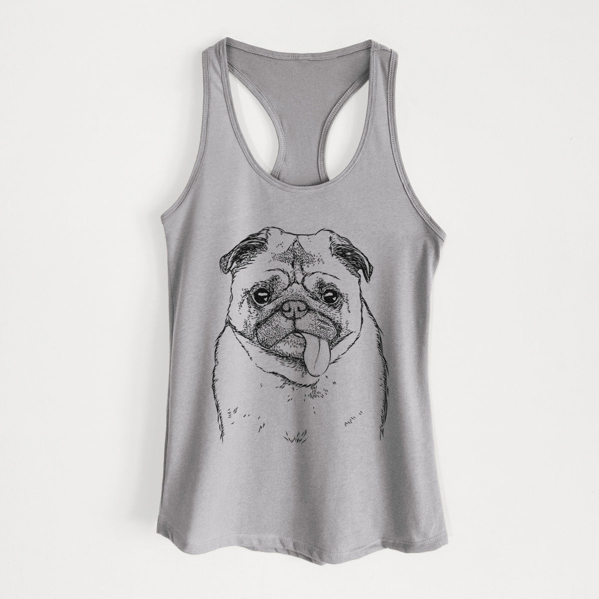 Rosie the Pug - Women&#39;s Racerback Tanktop