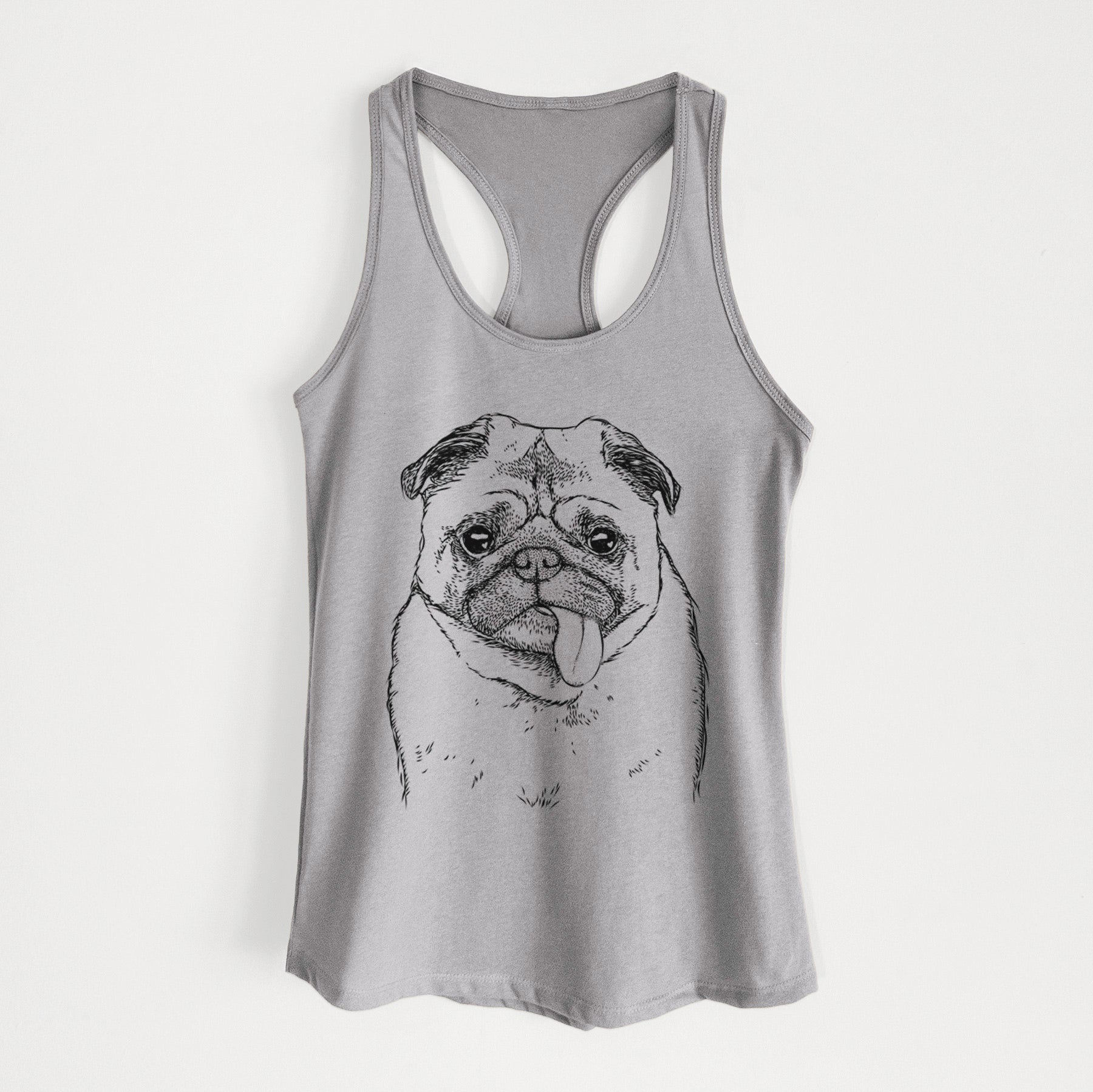 Rosie the Pug - Women's Racerback Tanktop