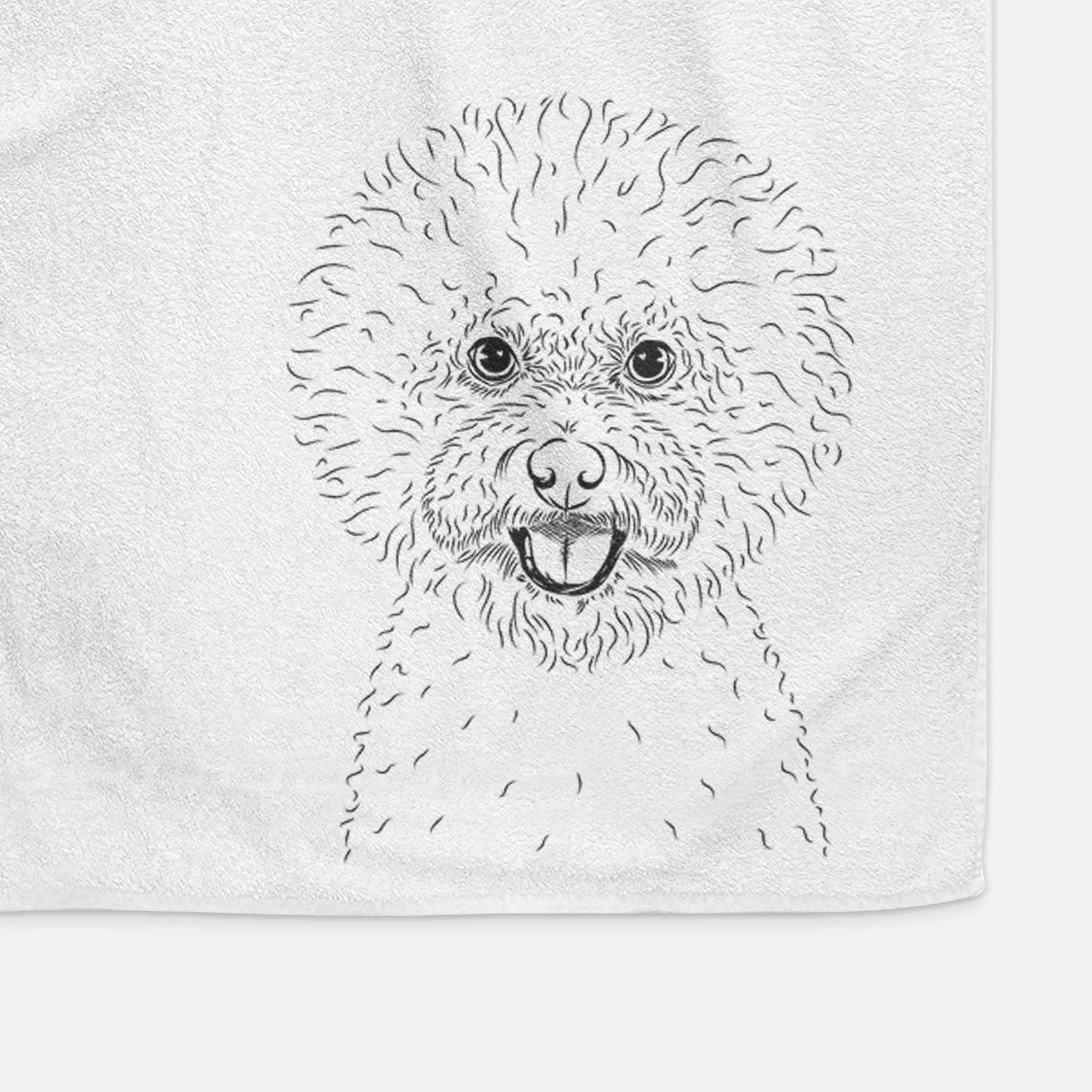 Ross the Bichon Frise Decorative Hand Towel