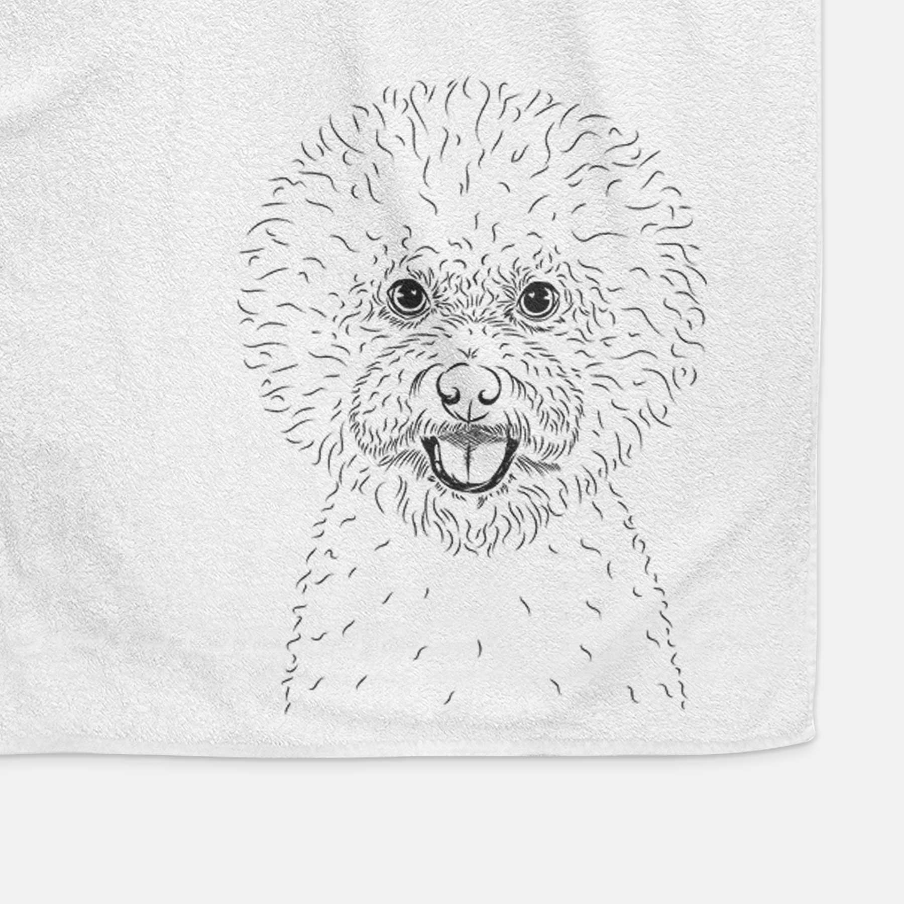 Ross the Bichon Frise Decorative Hand Towel