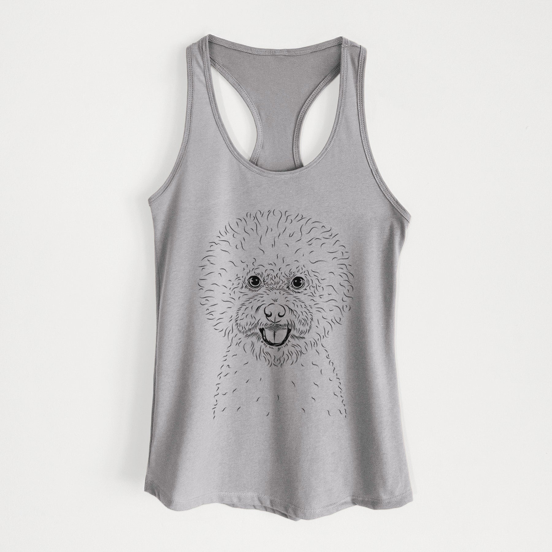 Ross the Bichon Frise - Women's Racerback Tanktop