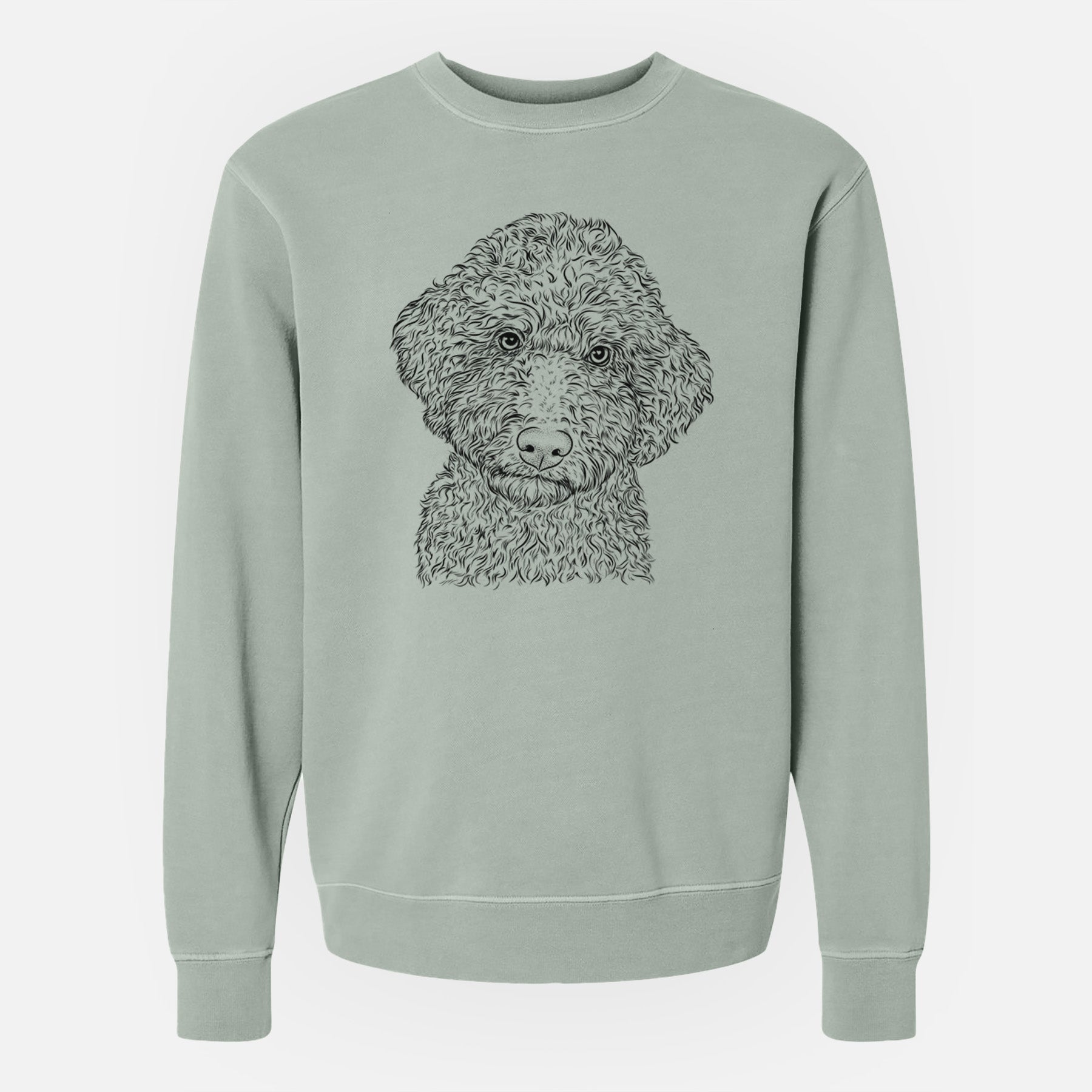 Bare Ross the Lagotto Romagnolo - Unisex Pigment Dyed Crew Sweatshirt