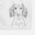 Roux the Long Haired Dachshund Decorative Hand Towel