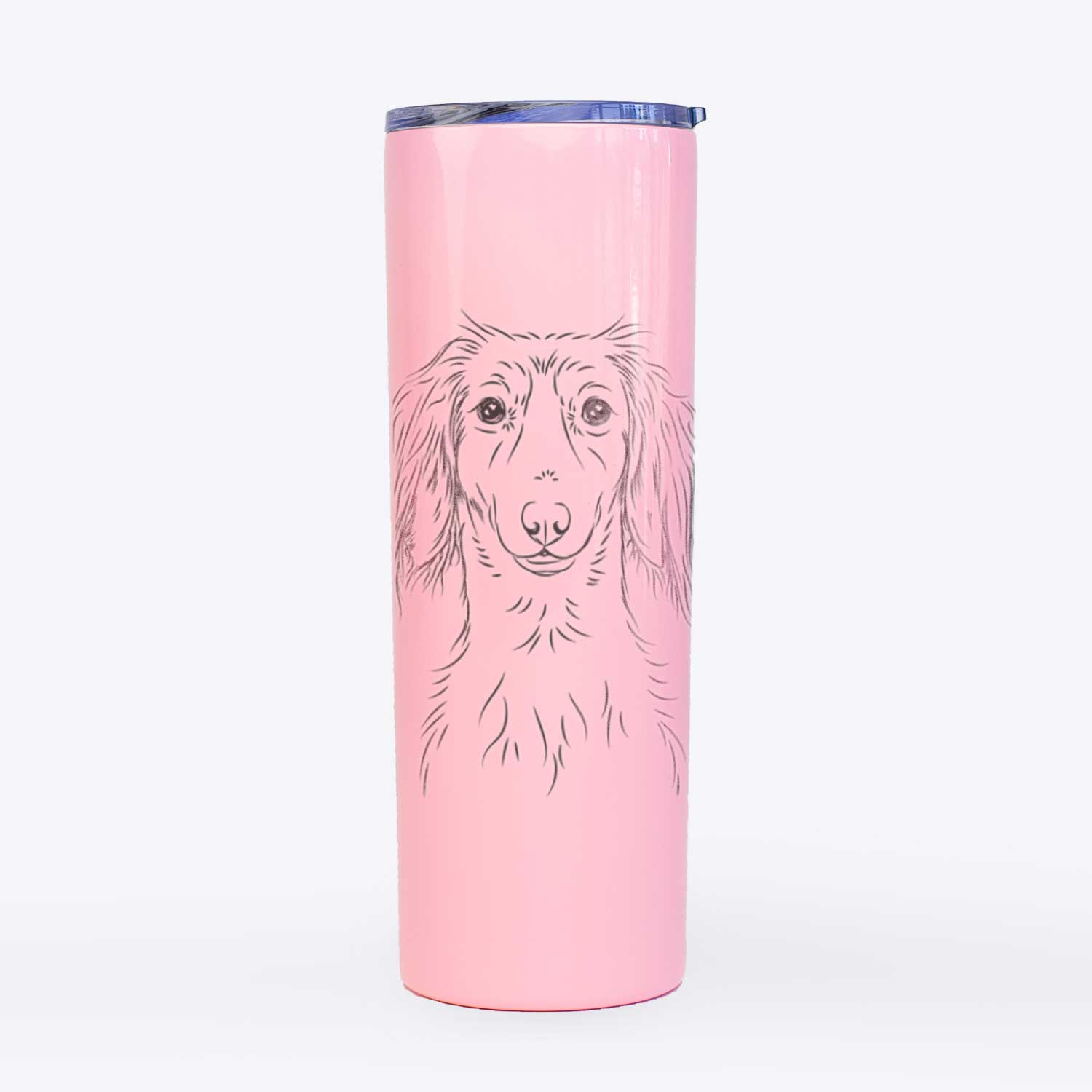 Roux the Long Haired Dachshund - 20oz Skinny Tumbler