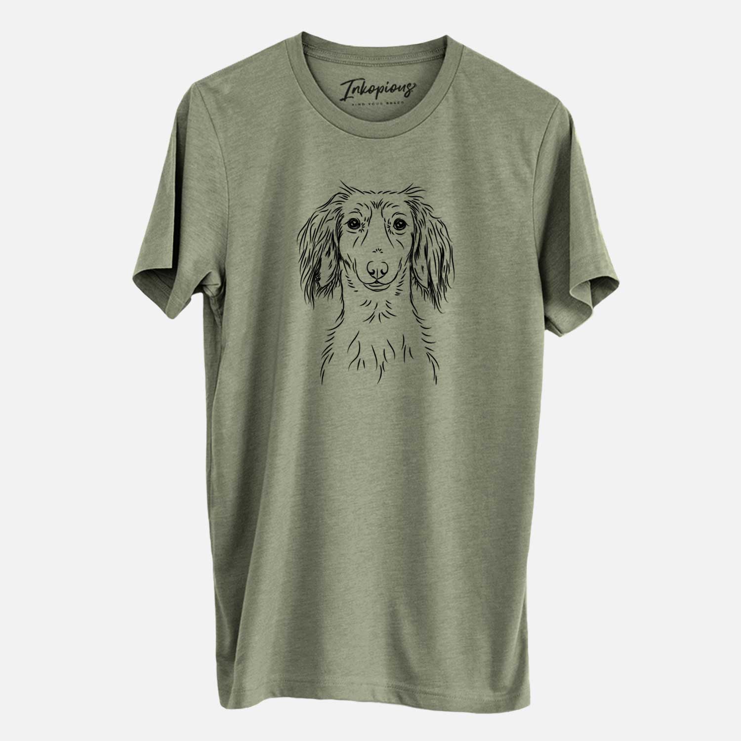 Bare Roux the Long Haired Dachshund - Unisex Crewneck