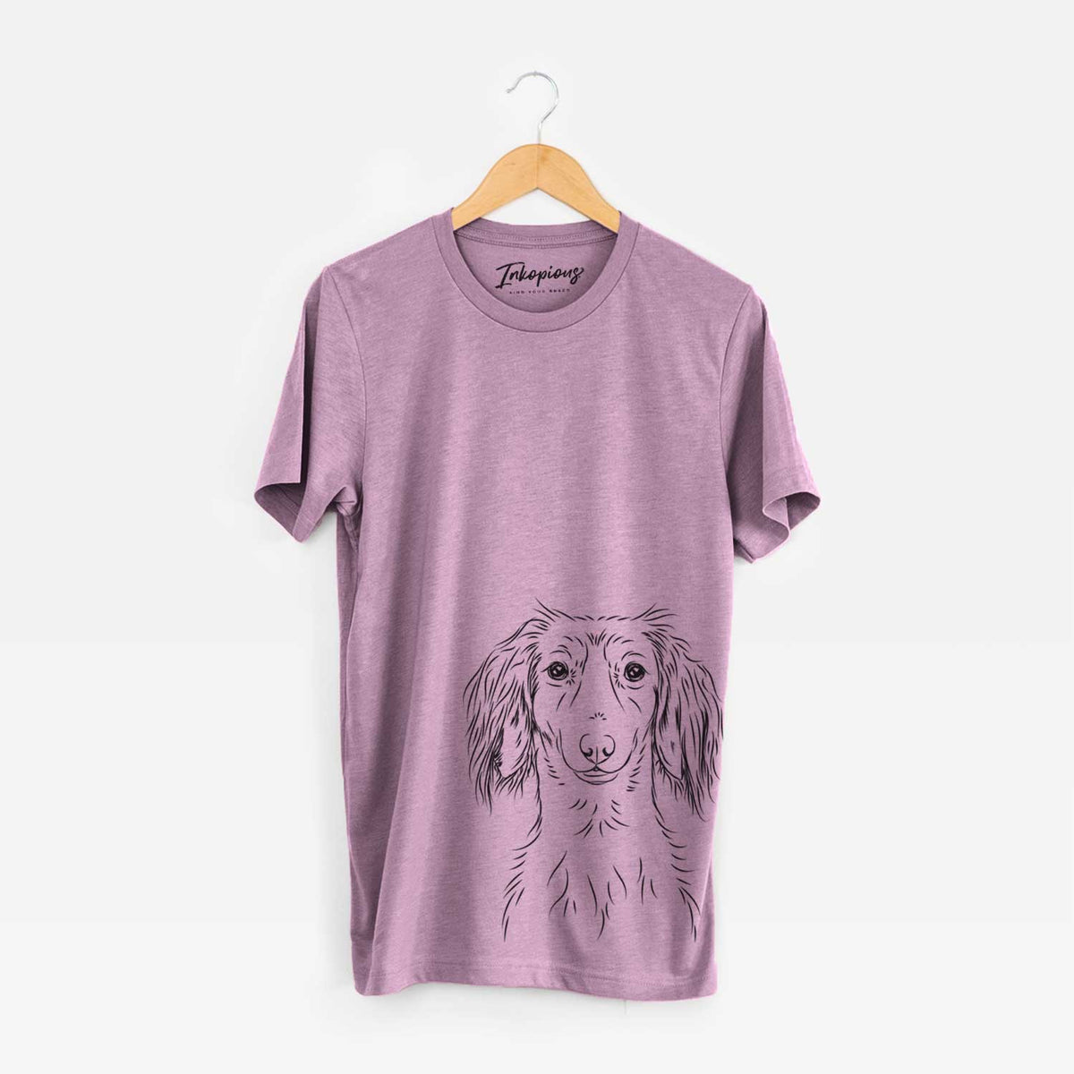 Bare Roux the Long Haired Dachshund - Unisex Crewneck