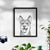 Roux the Siberian Husky Art Print