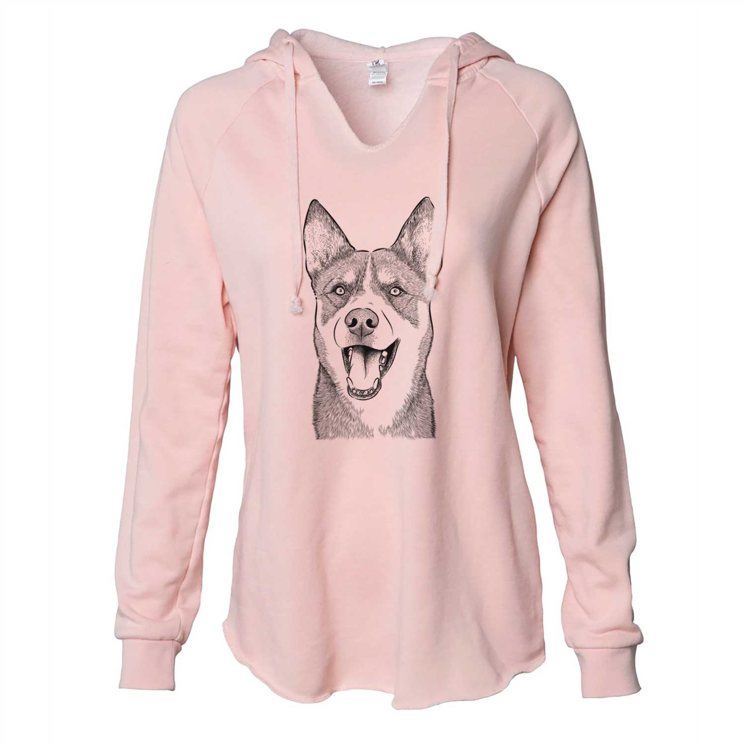 Roux the Siberian Husky - Cali Wave Hooded Sweatshirt