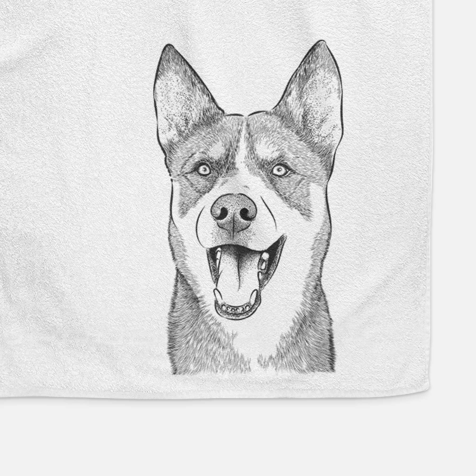 Roux the Siberian Husky Decorative Hand Towel