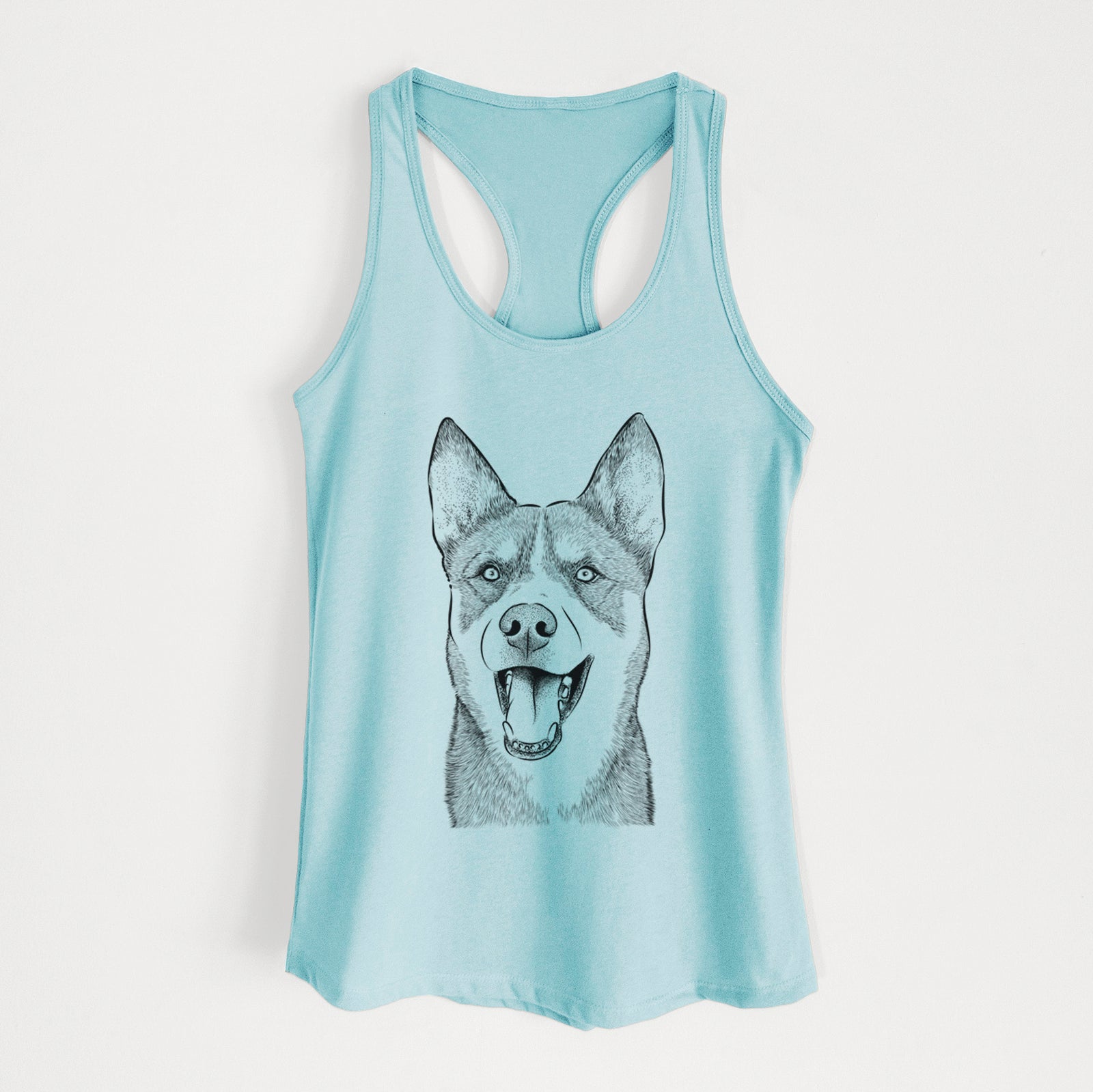 Roux the Siberian Husky - Women's Racerback Tanktop