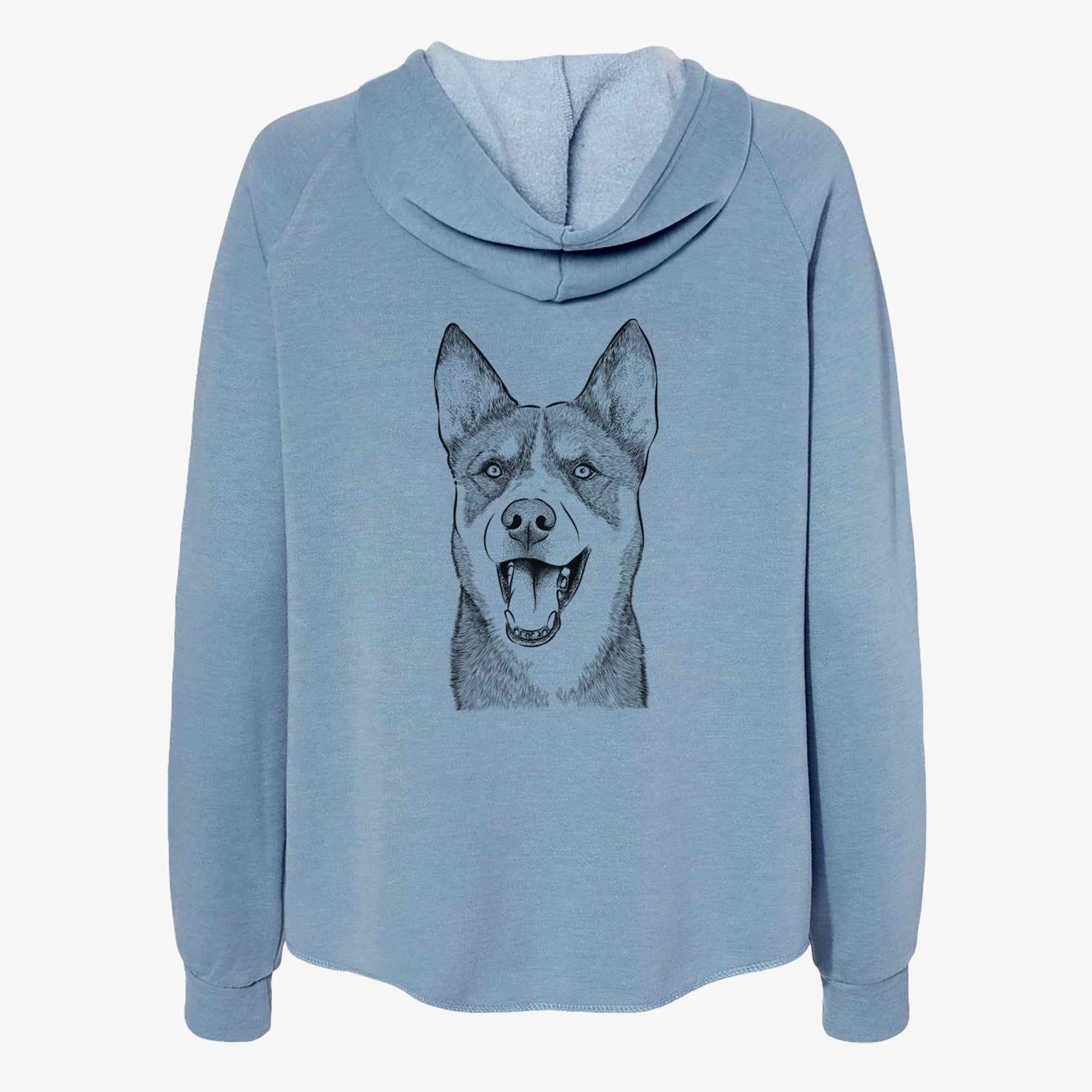 Roux the Siberian Husky - Women's Cali Wave Zip-Up Sweatshirt