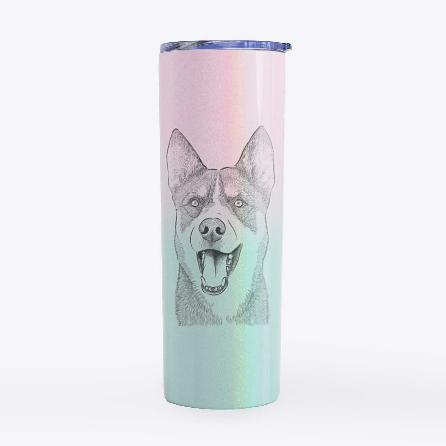 Roux the Siberian Husky - 20oz Skinny Tumbler