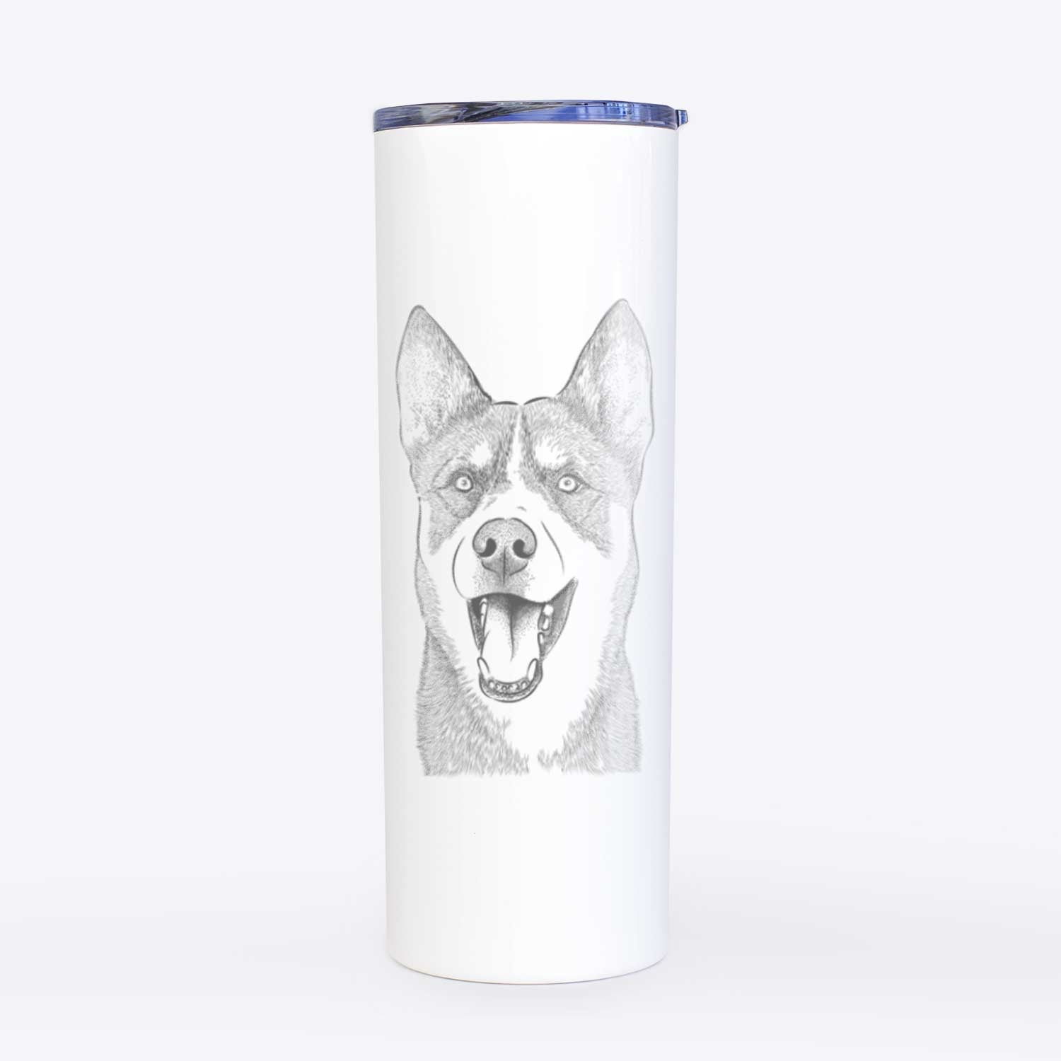 Roux the Siberian Husky - 20oz Skinny Tumbler