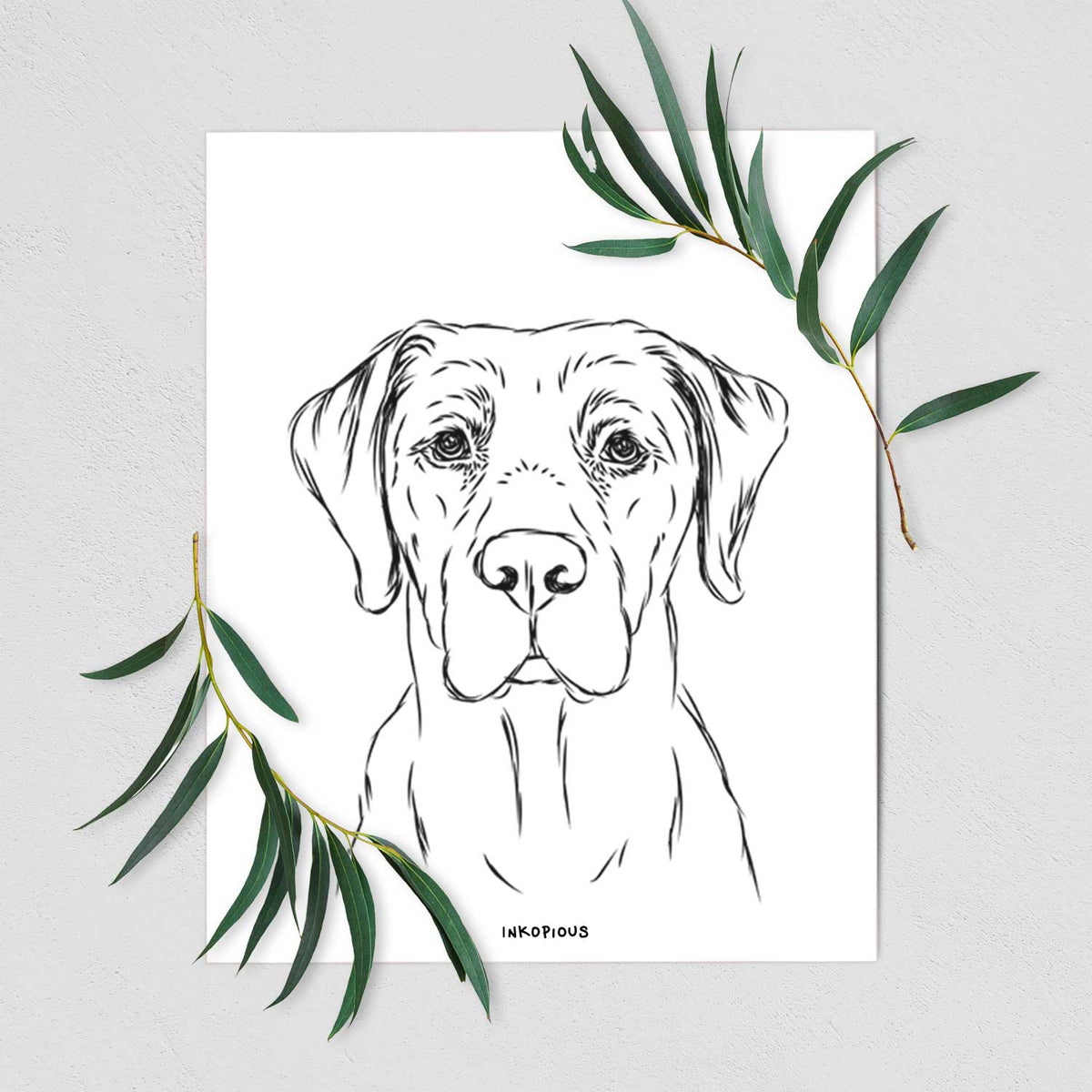 Rowdy the Labrador Retriever Art Print