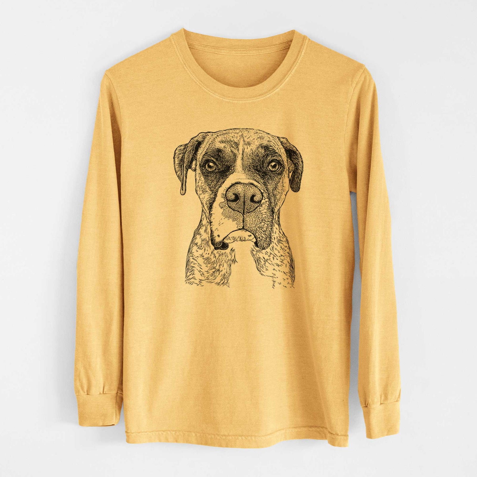 Bare Rowdy Rex the Boxer - Heavyweight 100% Cotton Long Sleeve