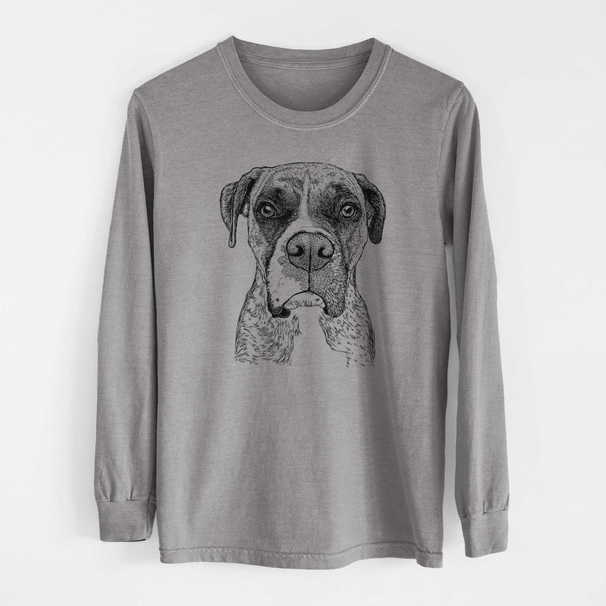 Bare Rowdy Rex the Boxer - Heavyweight 100% Cotton Long Sleeve