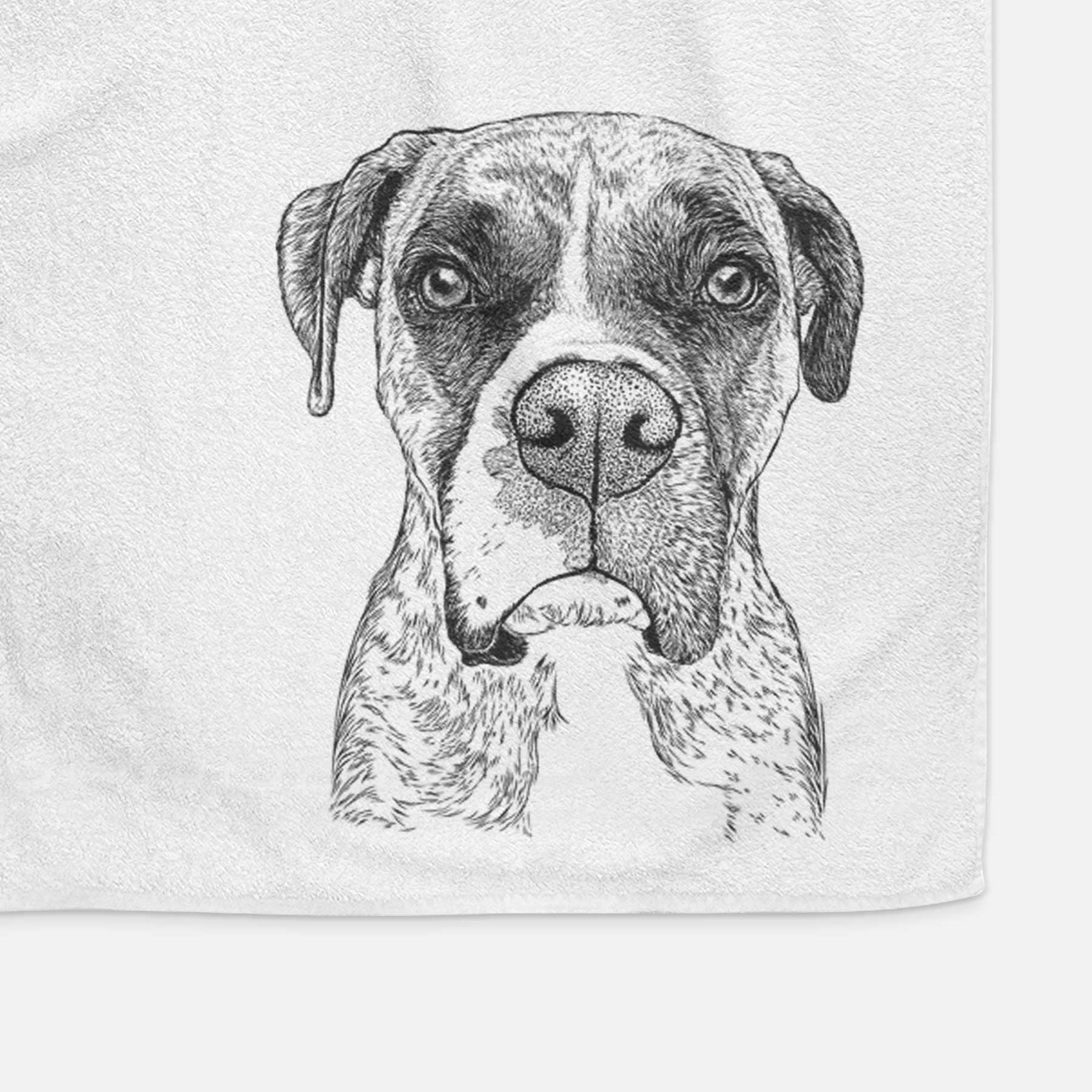 Rowdy Rex the Boxer Decorative Hand Towel