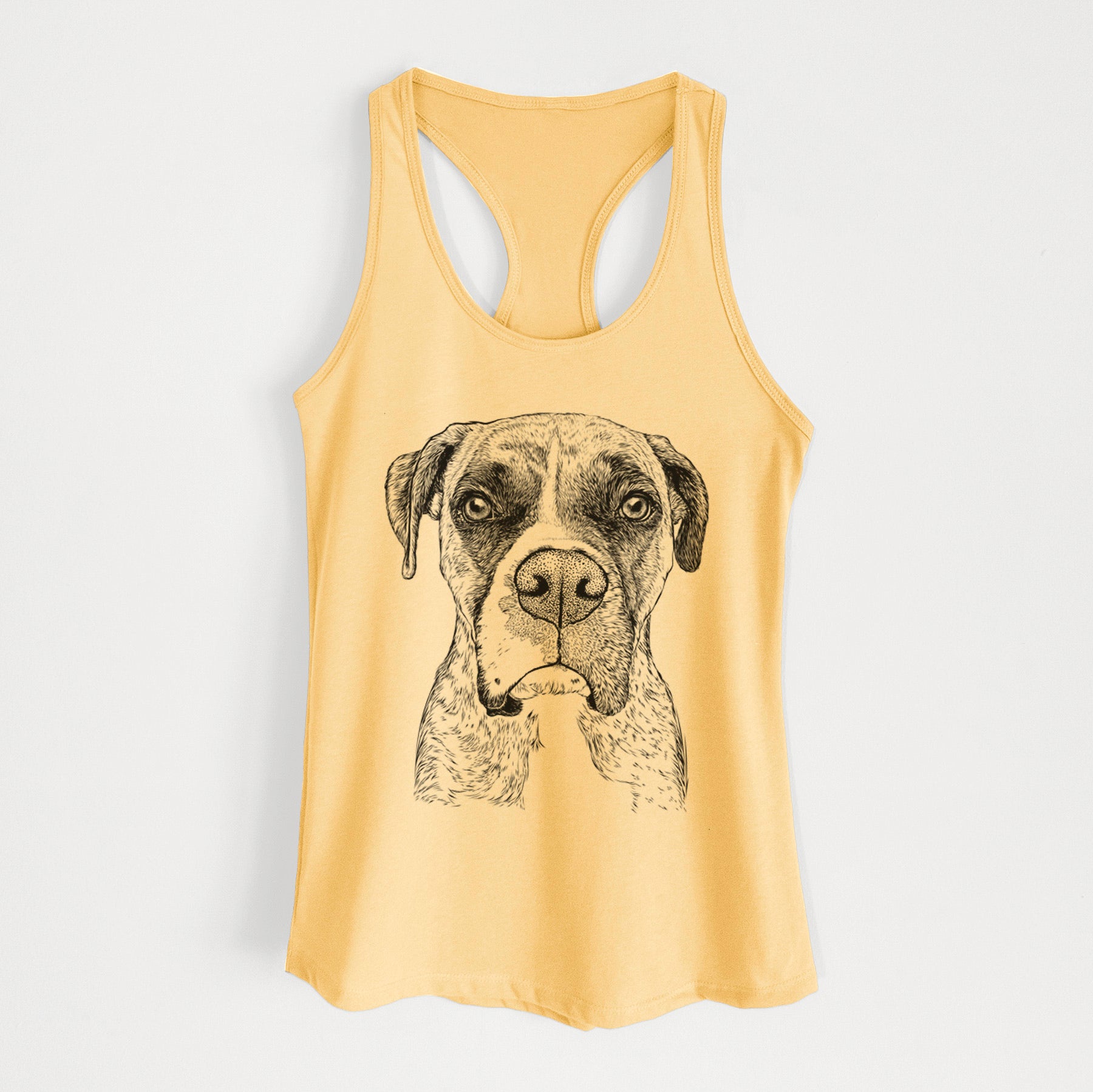 Rowdy Rex the Boxer - Women's Racerback Tanktop