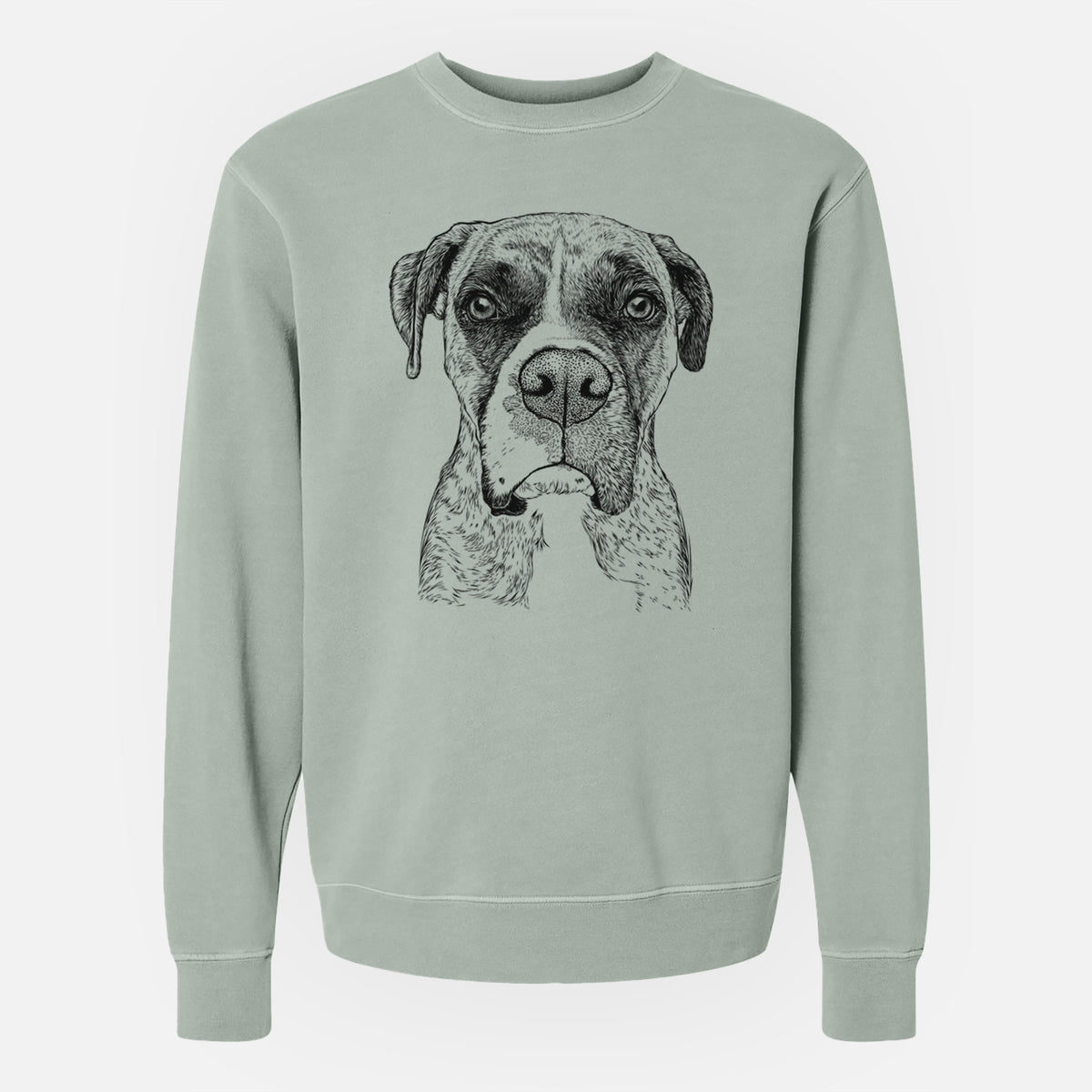 Bare Rowdy Rex the Boxer - Unisex Pigment Dyed Crew Sweatshirt