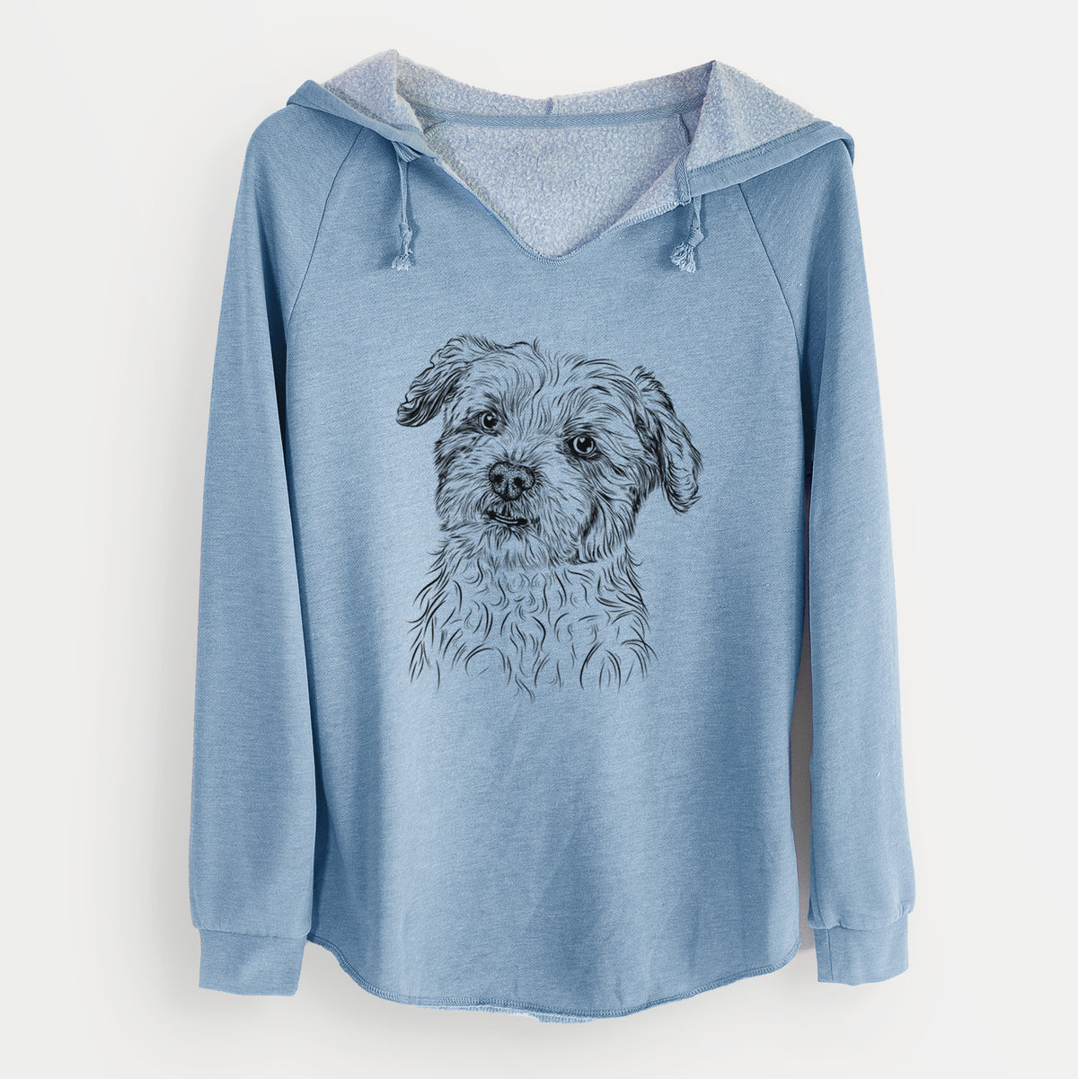 Bare Roxie the Schnauzer Shih Tzu Mix - Cali Wave Hooded Sweatshirt