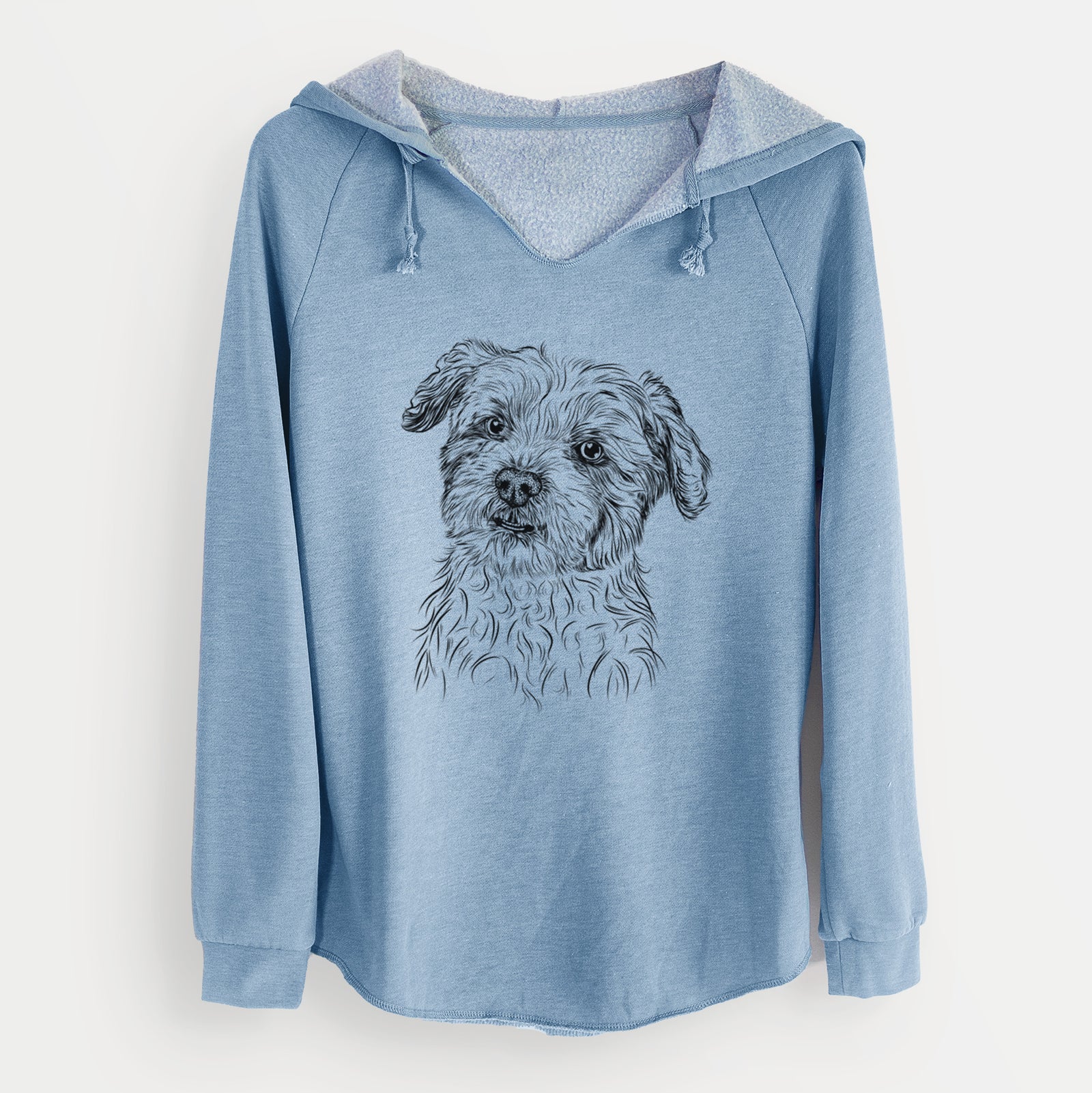 Bare Roxie the Schnauzer Shih Tzu Mix - Cali Wave Hooded Sweatshirt
