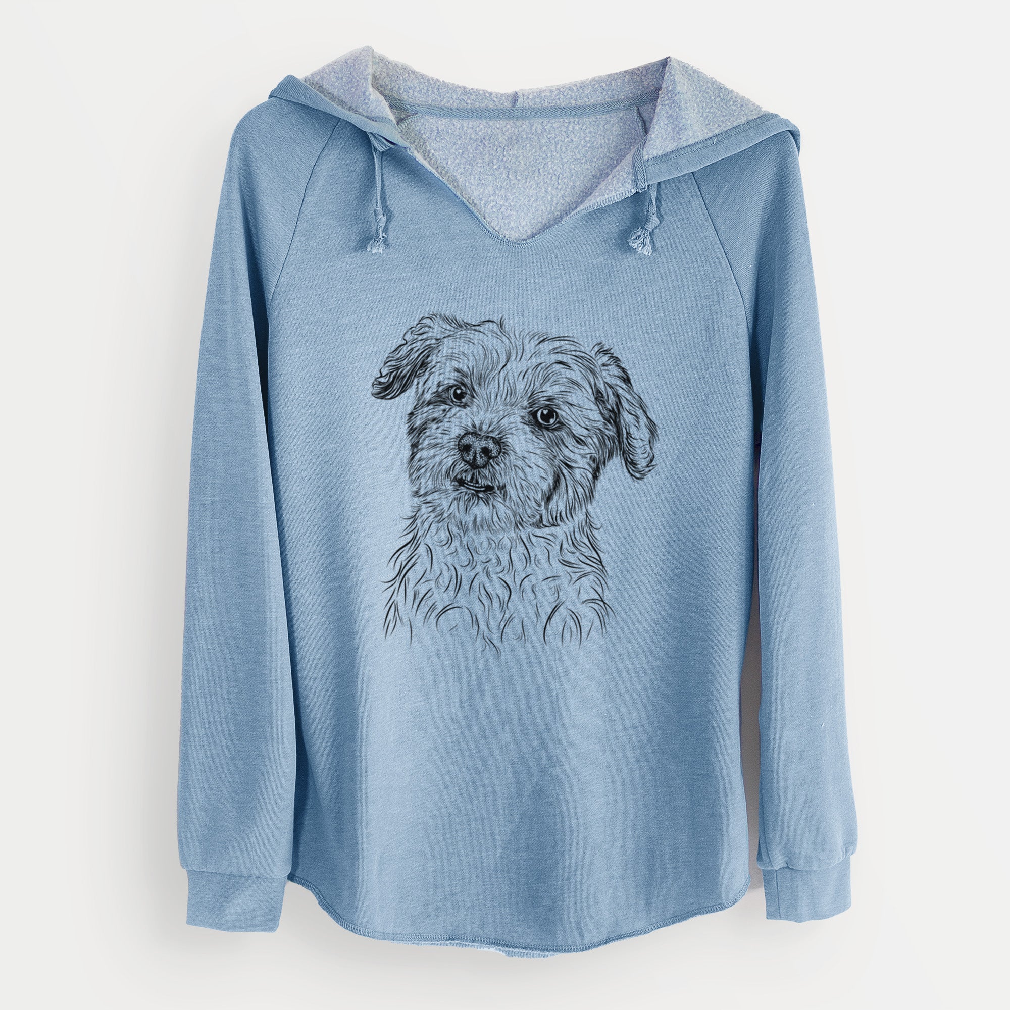 Bare Roxie the Schnauzer Shih Tzu Mix - Cali Wave Hooded Sweatshirt