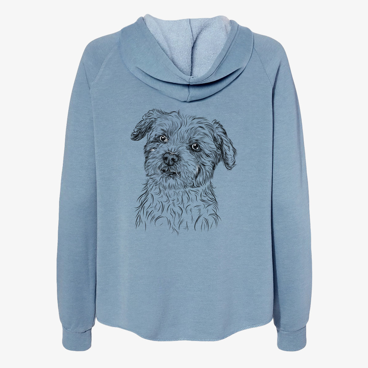 Roxie the Schnauzer Shih Tzu Mix - Women's Cali Wave Zip-Up Sweatshirt