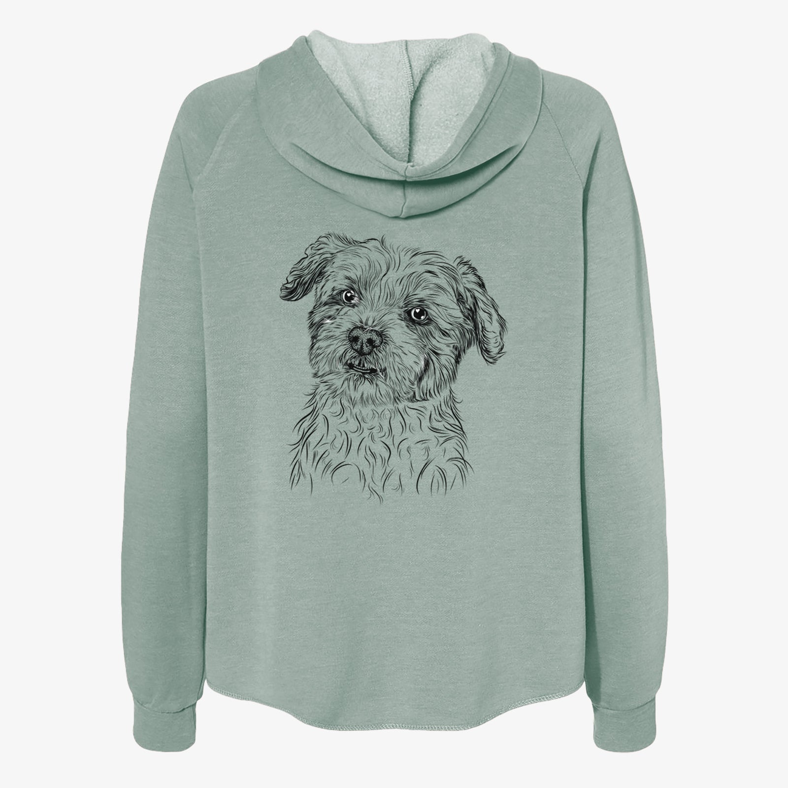 Roxie the Schnauzer Shih Tzu Mix - Women's Cali Wave Zip-Up Sweatshirt