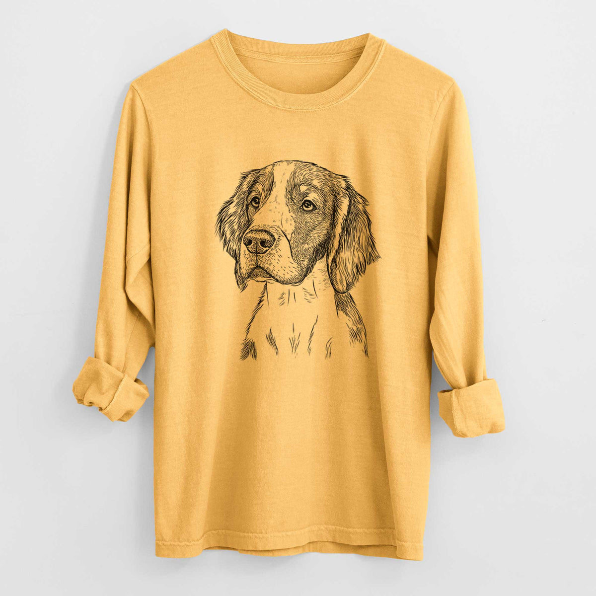 Bare Roxy the Welsh Springer Spaniel - Heavyweight 100% Cotton Long Sleeve