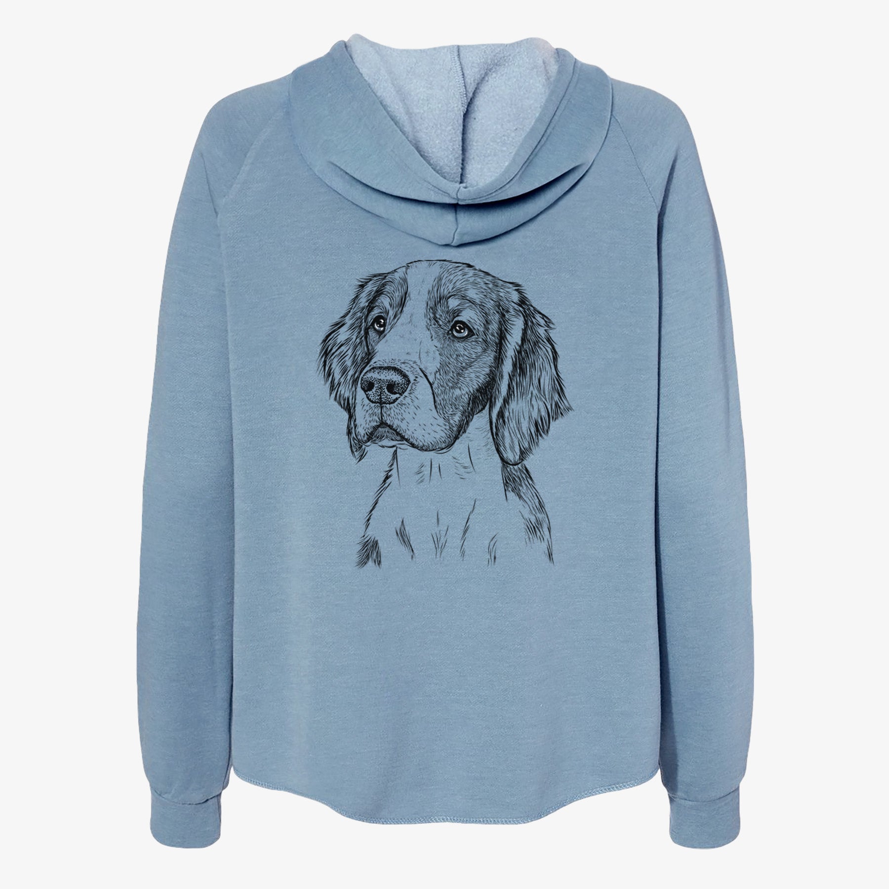 Roxy the Welsh Springer Spaniel - Women's Cali Wave Zip-Up Sweatshirt