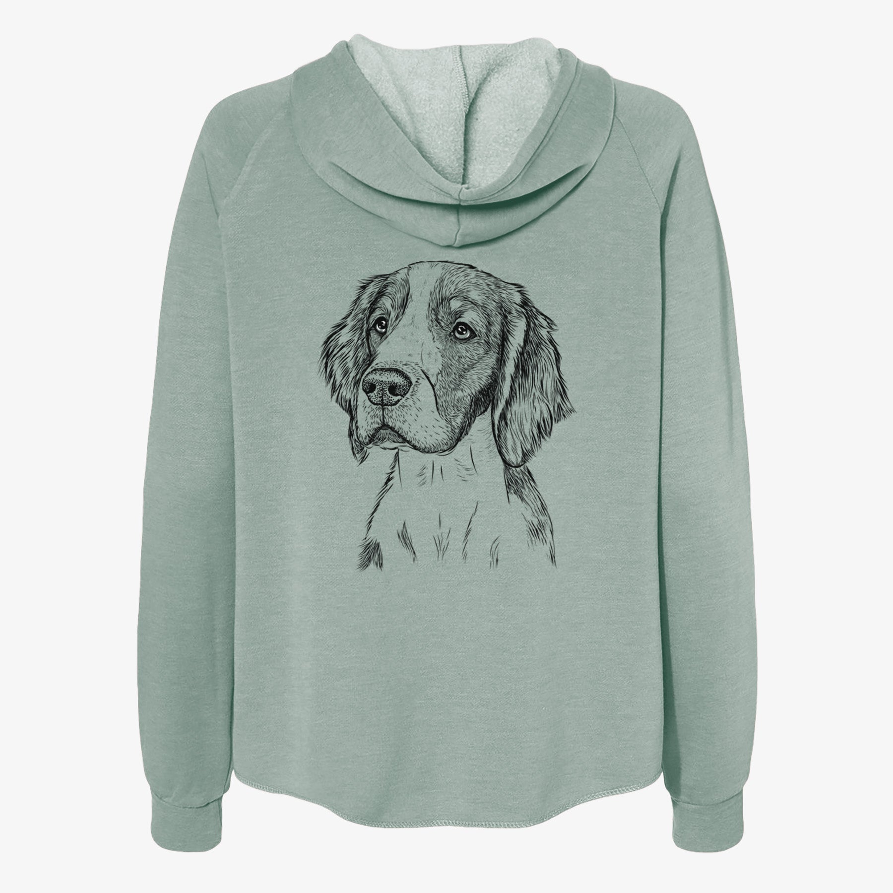 Roxy the Welsh Springer Spaniel - Women's Cali Wave Zip-Up Sweatshirt