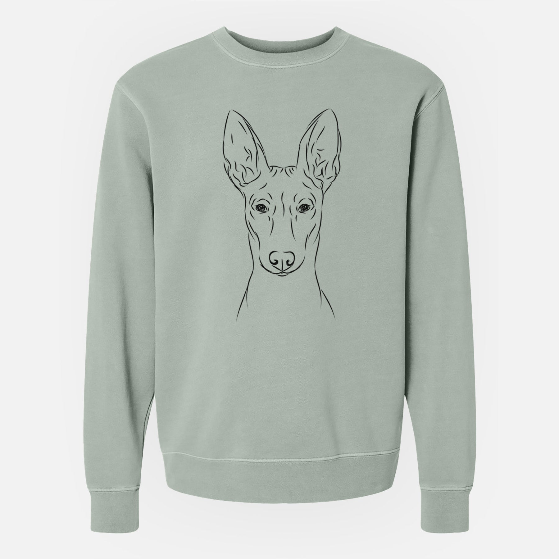 Bare Ruadh the Pharaoh Hound - Unisex Pigment Dyed Crew Sweatshirt