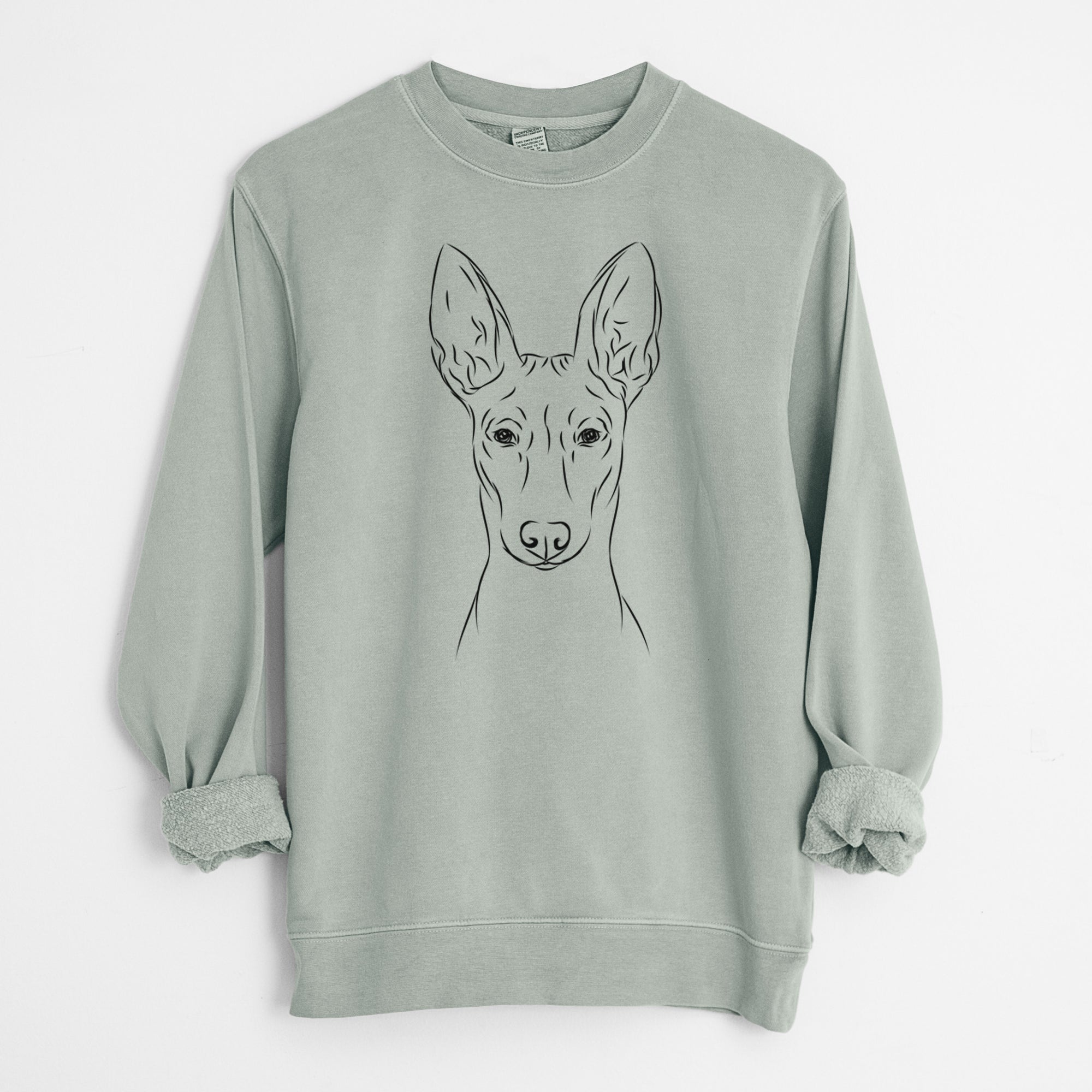 Bare Ruadh the Pharaoh Hound - Unisex Pigment Dyed Crew Sweatshirt